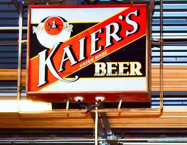 Kaier's Beer Reverse Glass Sign picture number 1