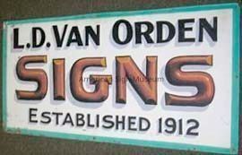 L.D. Van Orden Signs Painted Sign picture number 1