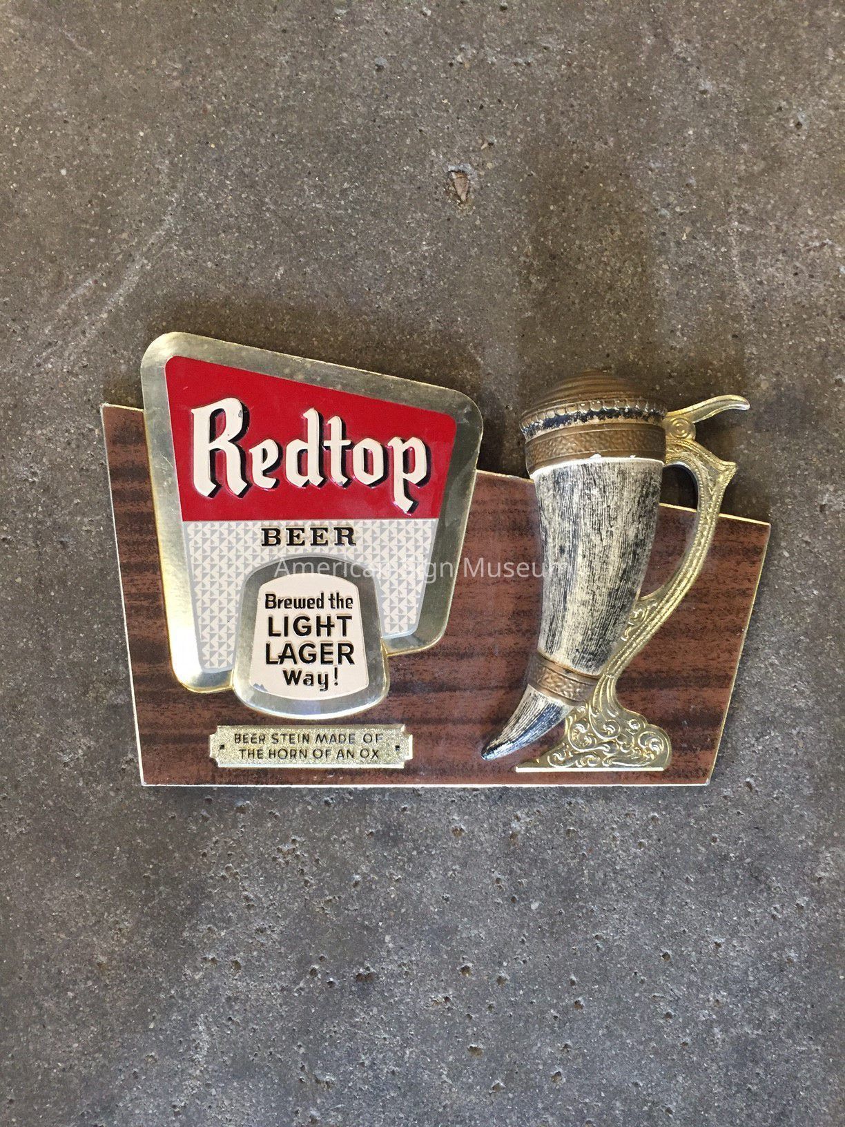 Redtop Beer Cast Resin Sign picture number 1
