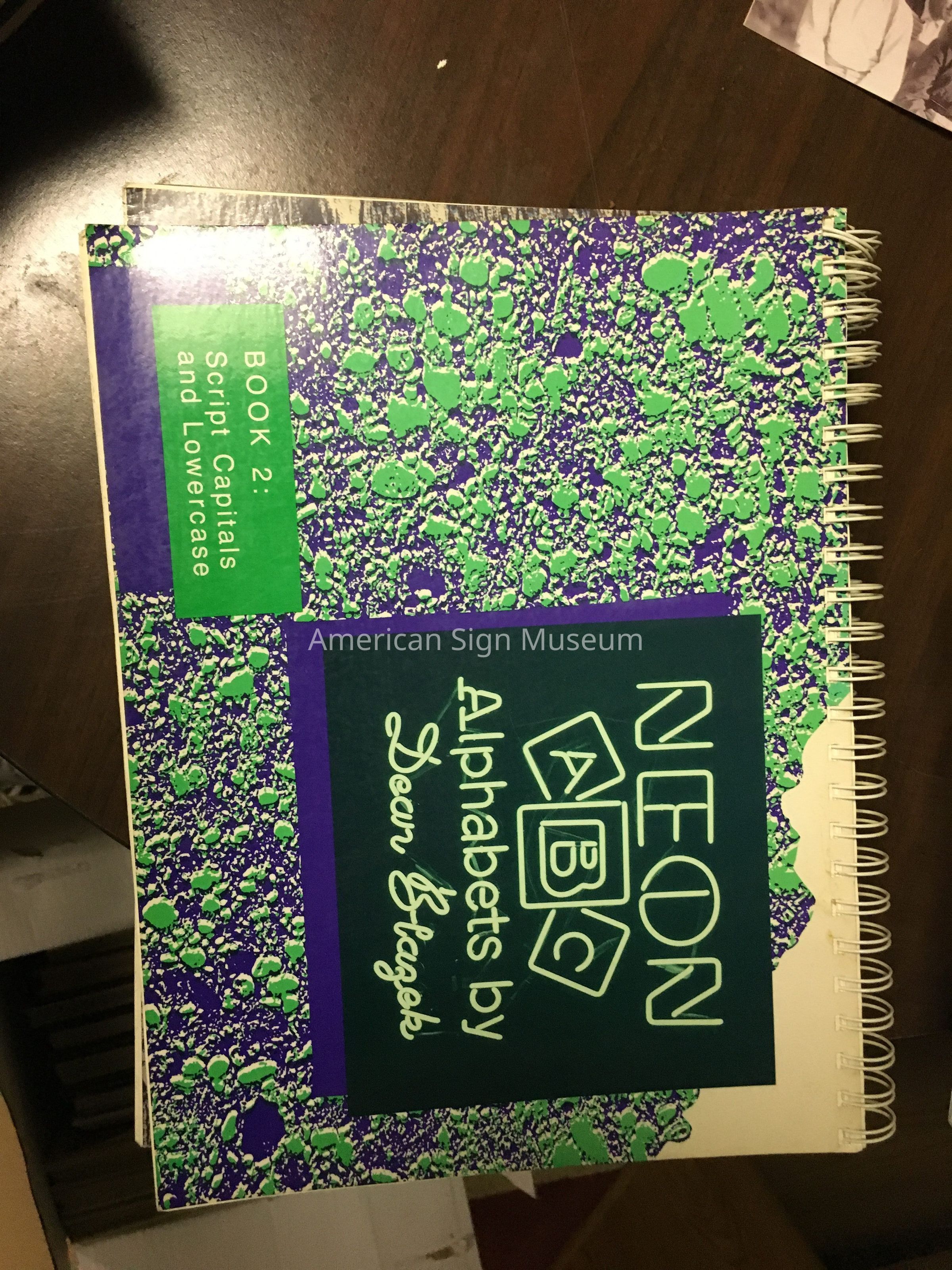 Neon ABC Alphabets - Book 2: Script Capitals and Lower Case by Dean Blazek picture number 1