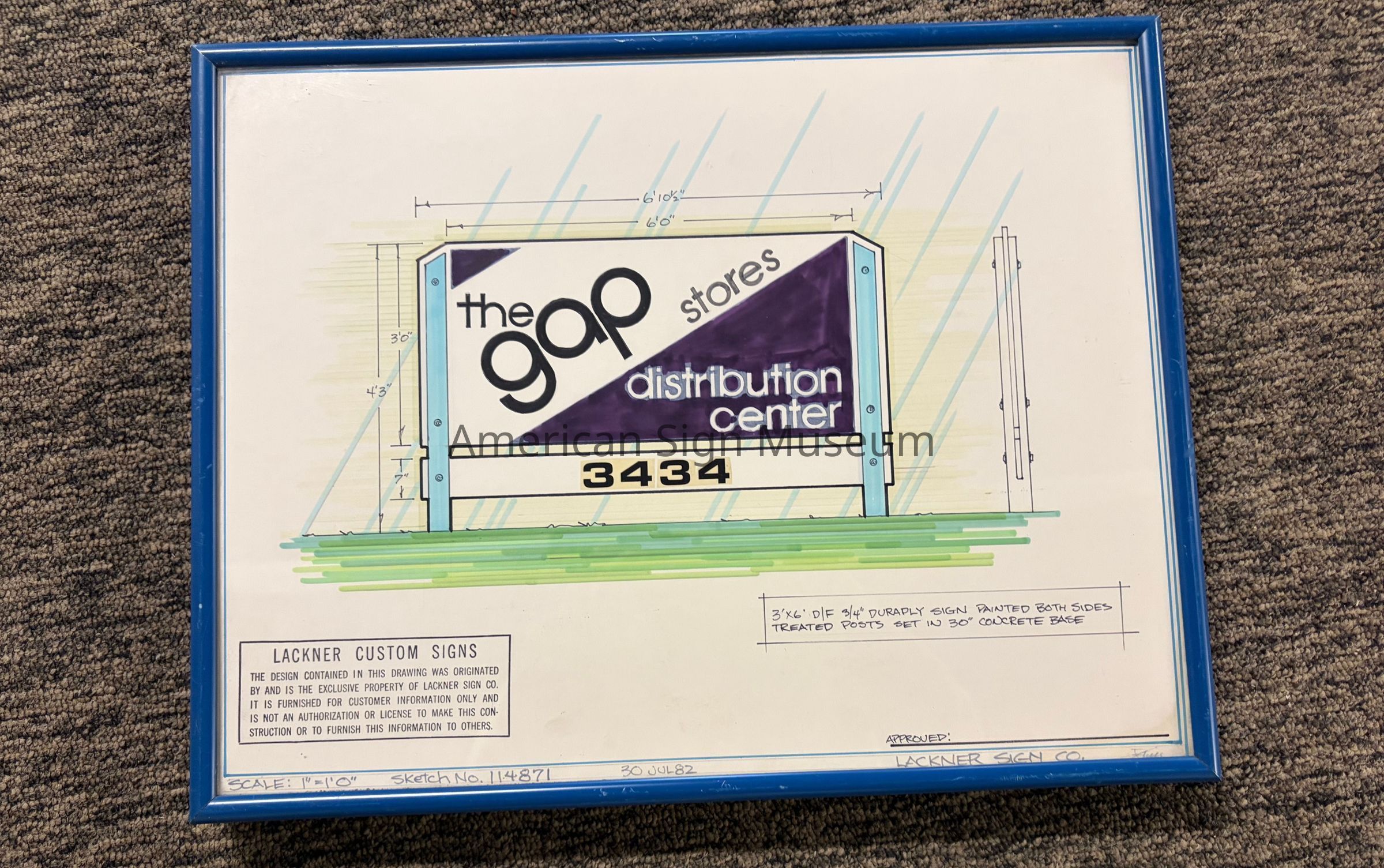 The Gap Stores Sign Sketch picture number 1