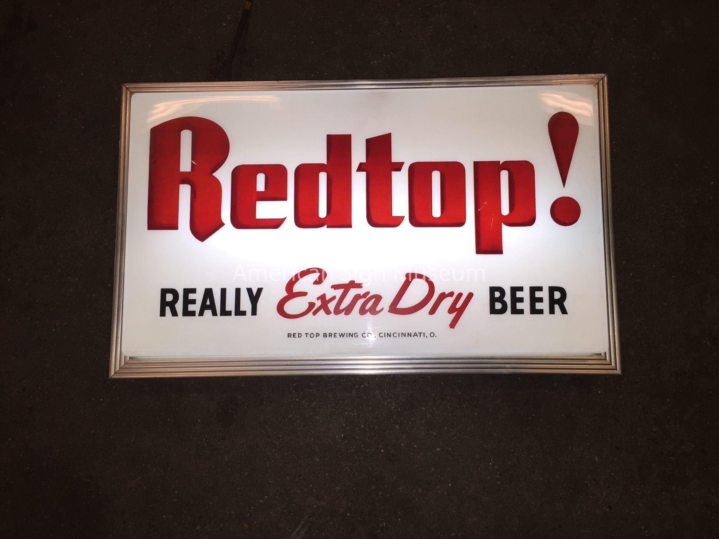 Redtop Beer Illuminated Plastic & Metal Sign picture number 1