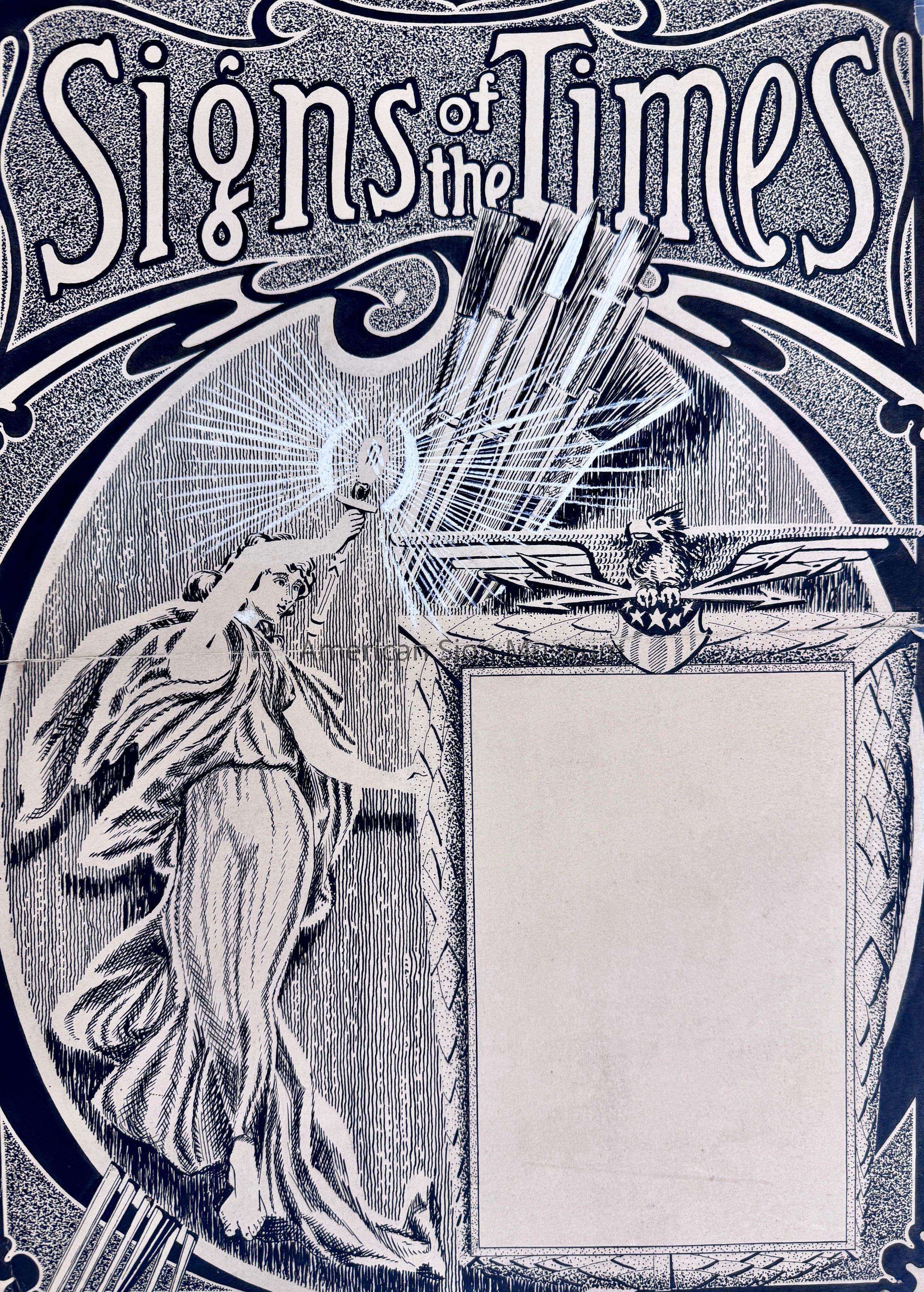 Signs of the Times - 1915 Magazine Cover Illustration picture number 1