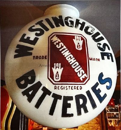 Westinghouse Batteries Glass Globe Sign picture number 1