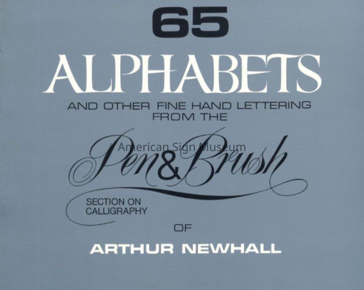 65 Alphabets and Other Fine Hand Lettering From the Pen and Brush of Arthur Newhall picture number 1