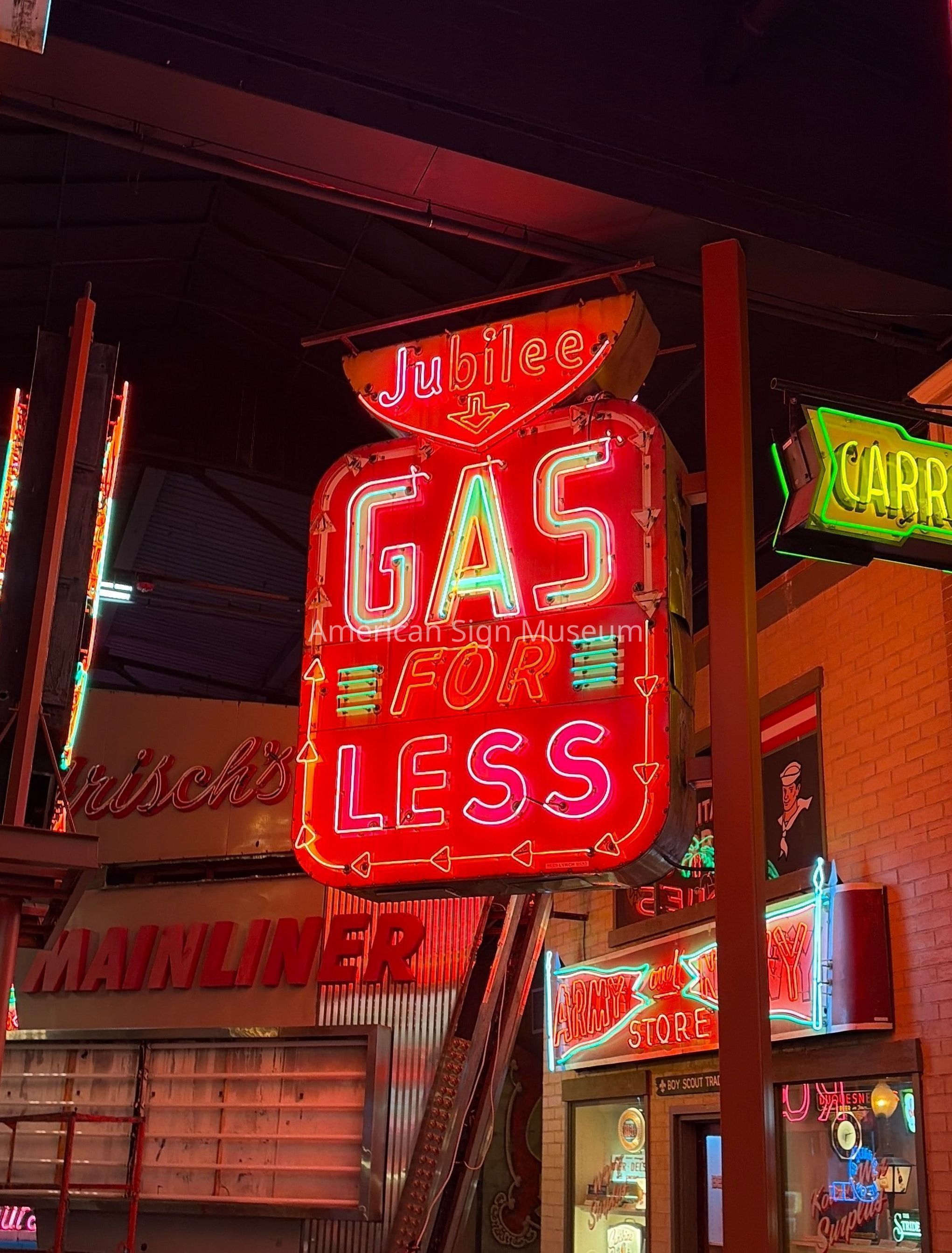 Jubilee Gas for Less Neon Sign picture number 1