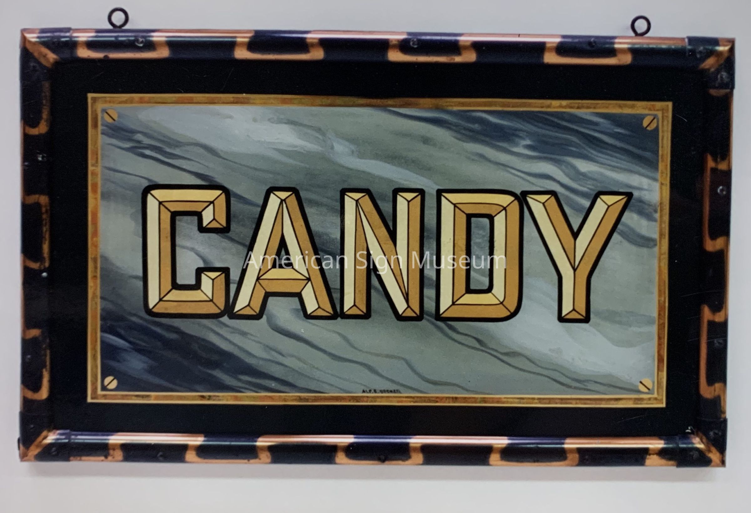 Candy Goldleaf Glass Sign by Alf Becker picture number 1
