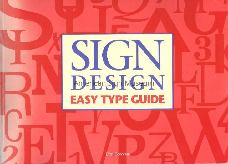 Sign Design Easy Type Guide by Don Dewsnap picture number 1