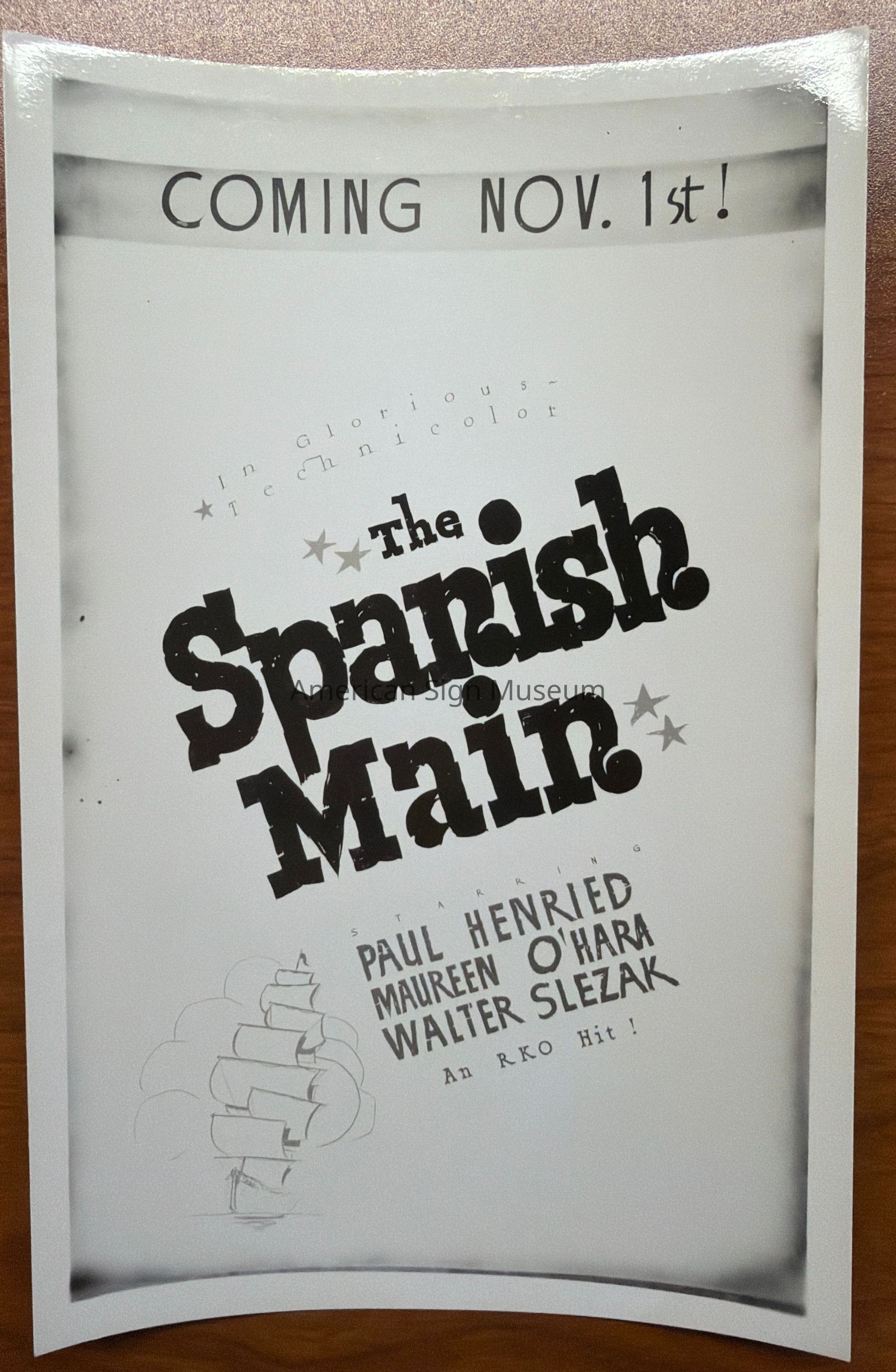 The Spanish Main Show Card Photograph picture number 1