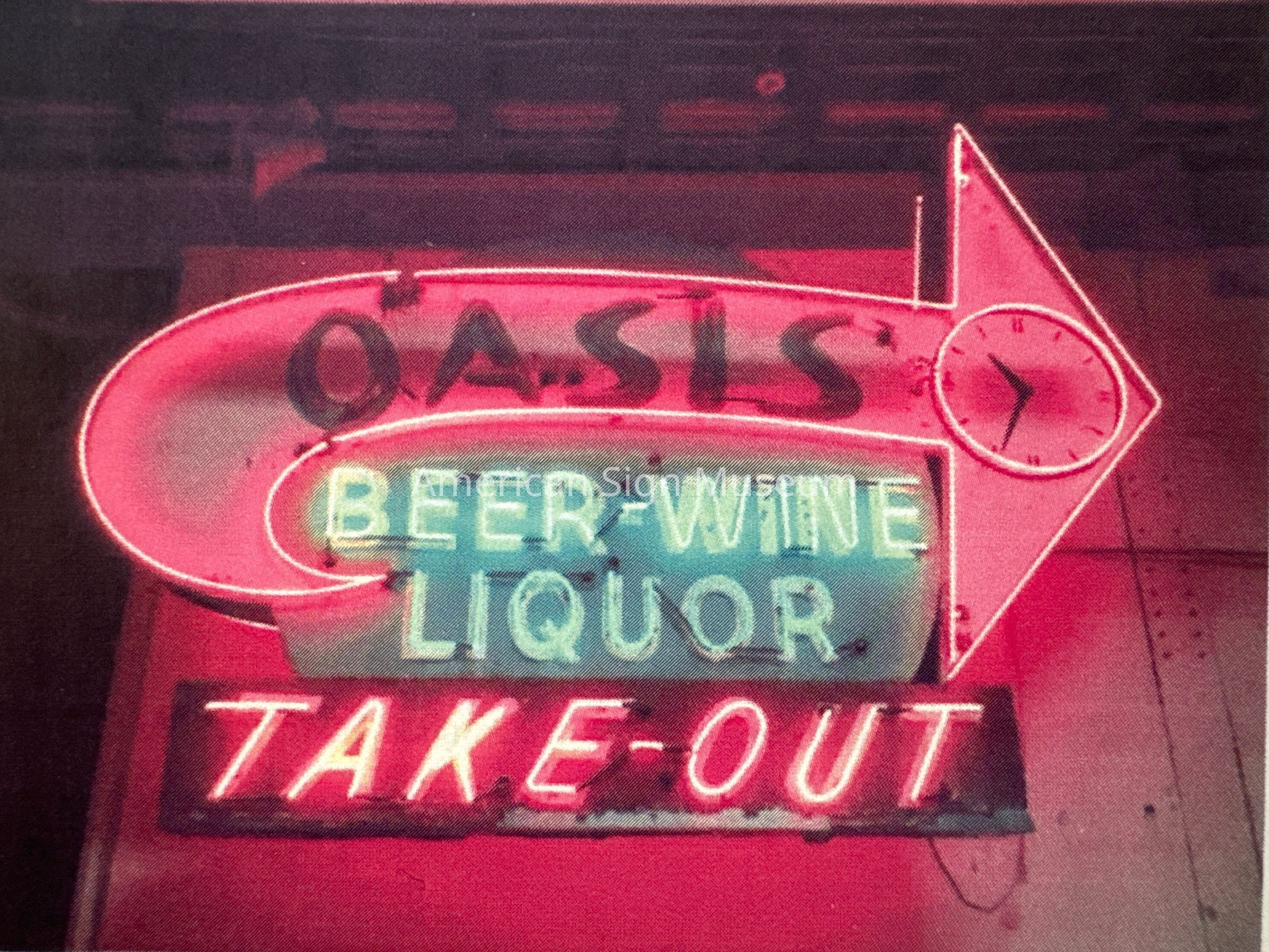 Oasis Liquors Neon Sign picture number 1