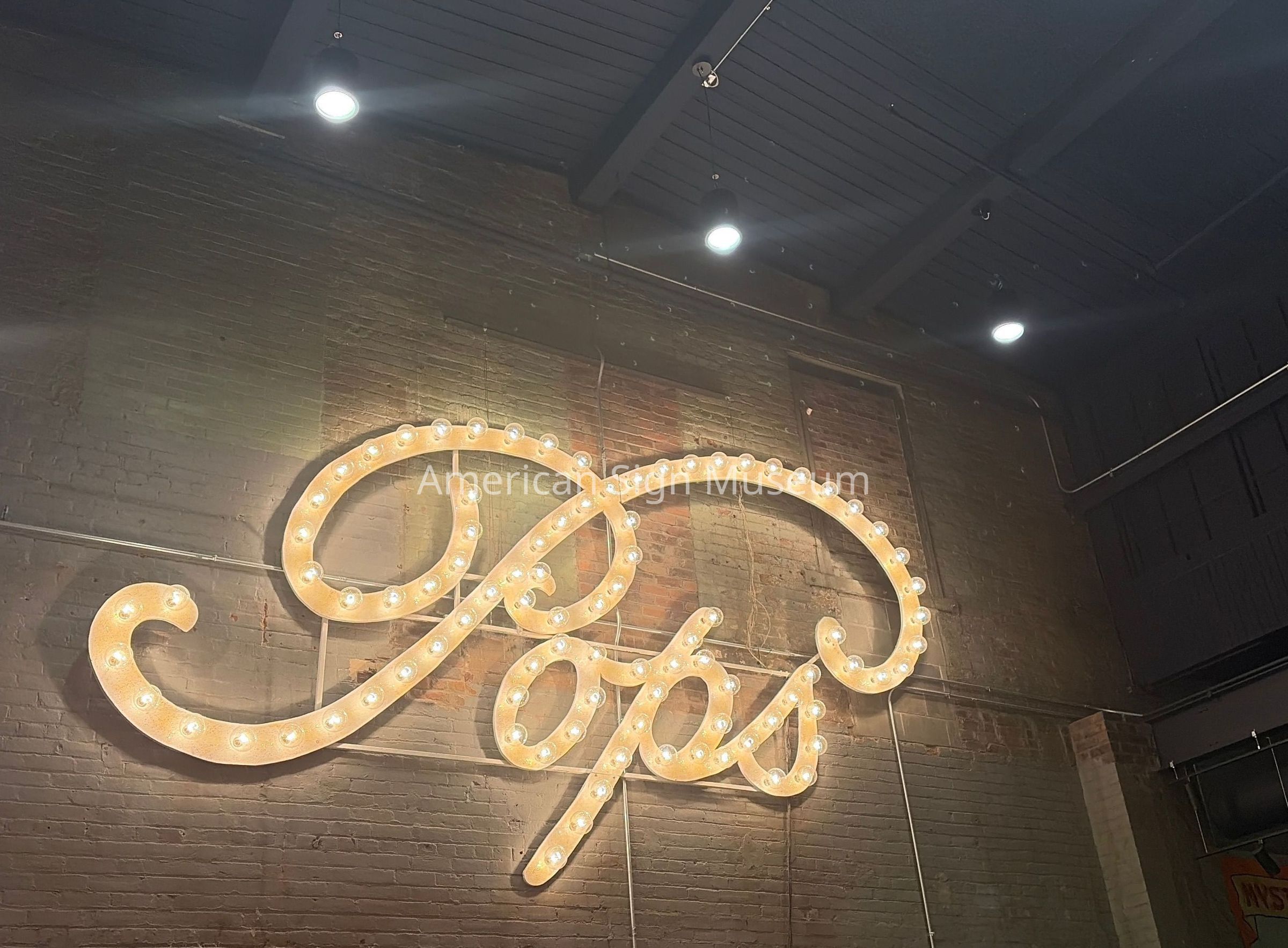POPS Lightbulb & Metal Lettering Sign picture number 1