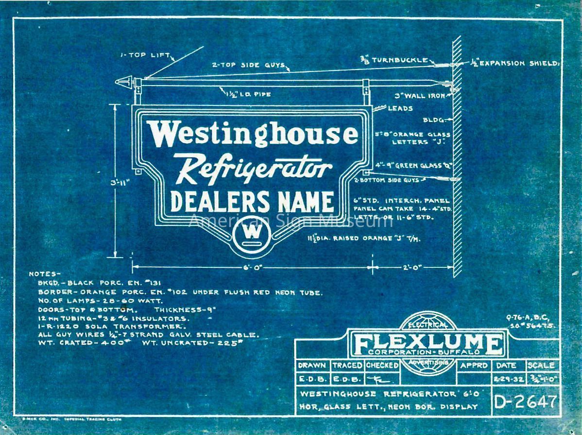 Westinghouse Refrigerator Opal Glass, Neon & Porcelain Enamel Sign picture number 1