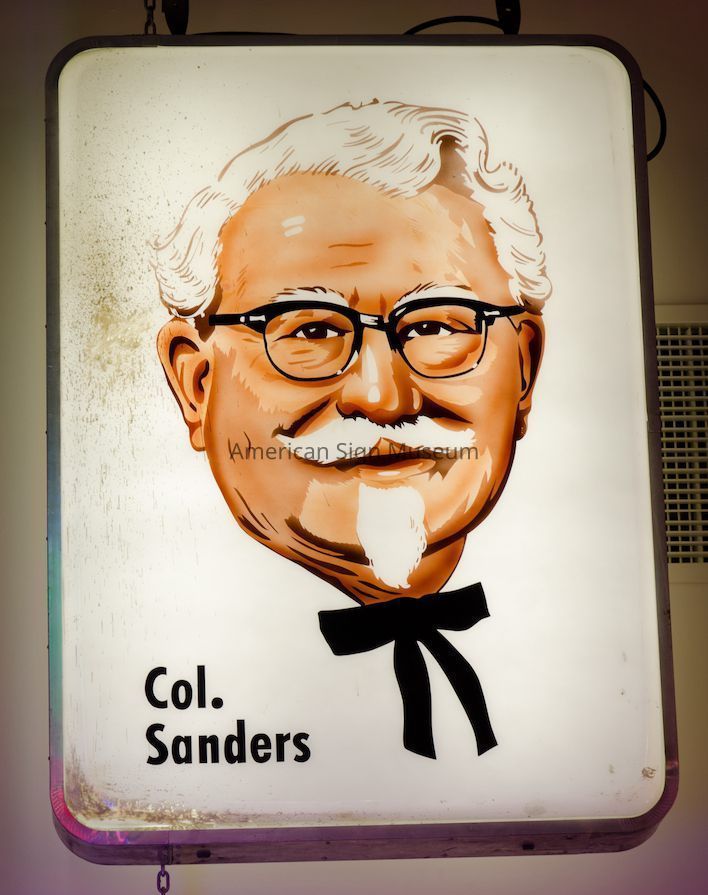 Kentucky KFC Col. Sanders Internally Illuminated Plastic Sign picture number 1