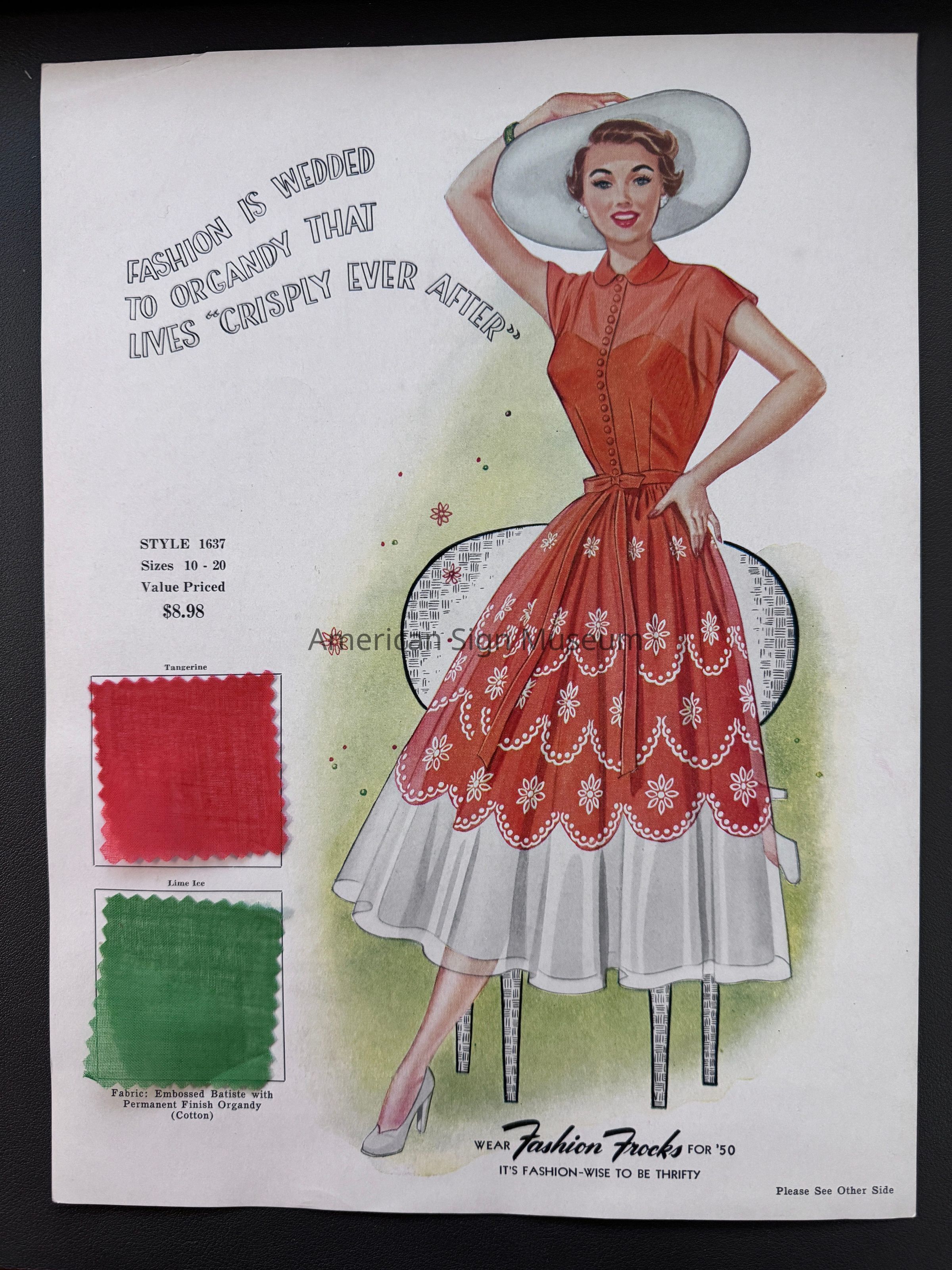 Fashion Frocks Salesman Sample Card picture number 1