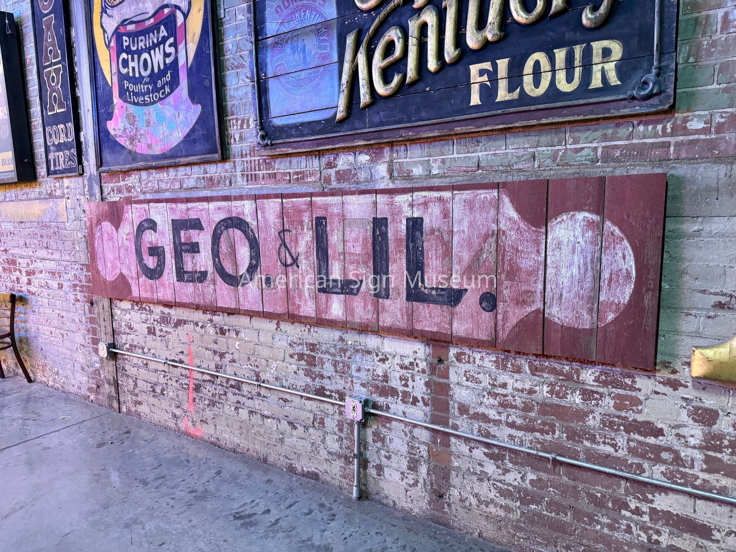 Geo. & Lil. Wooden Sign picture number 1