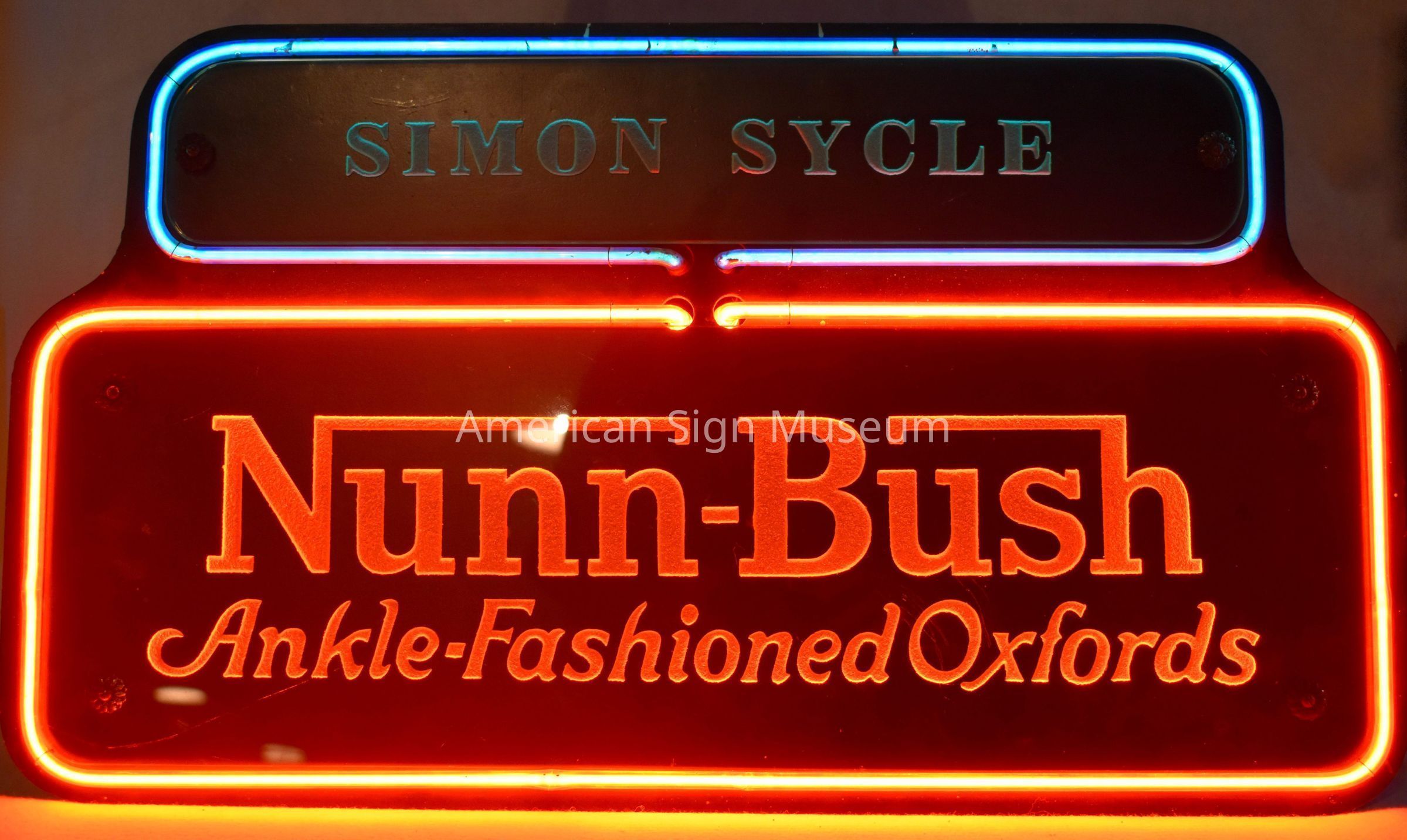 Nunn-Bush Neon & Etched Glass Sign picture number 1