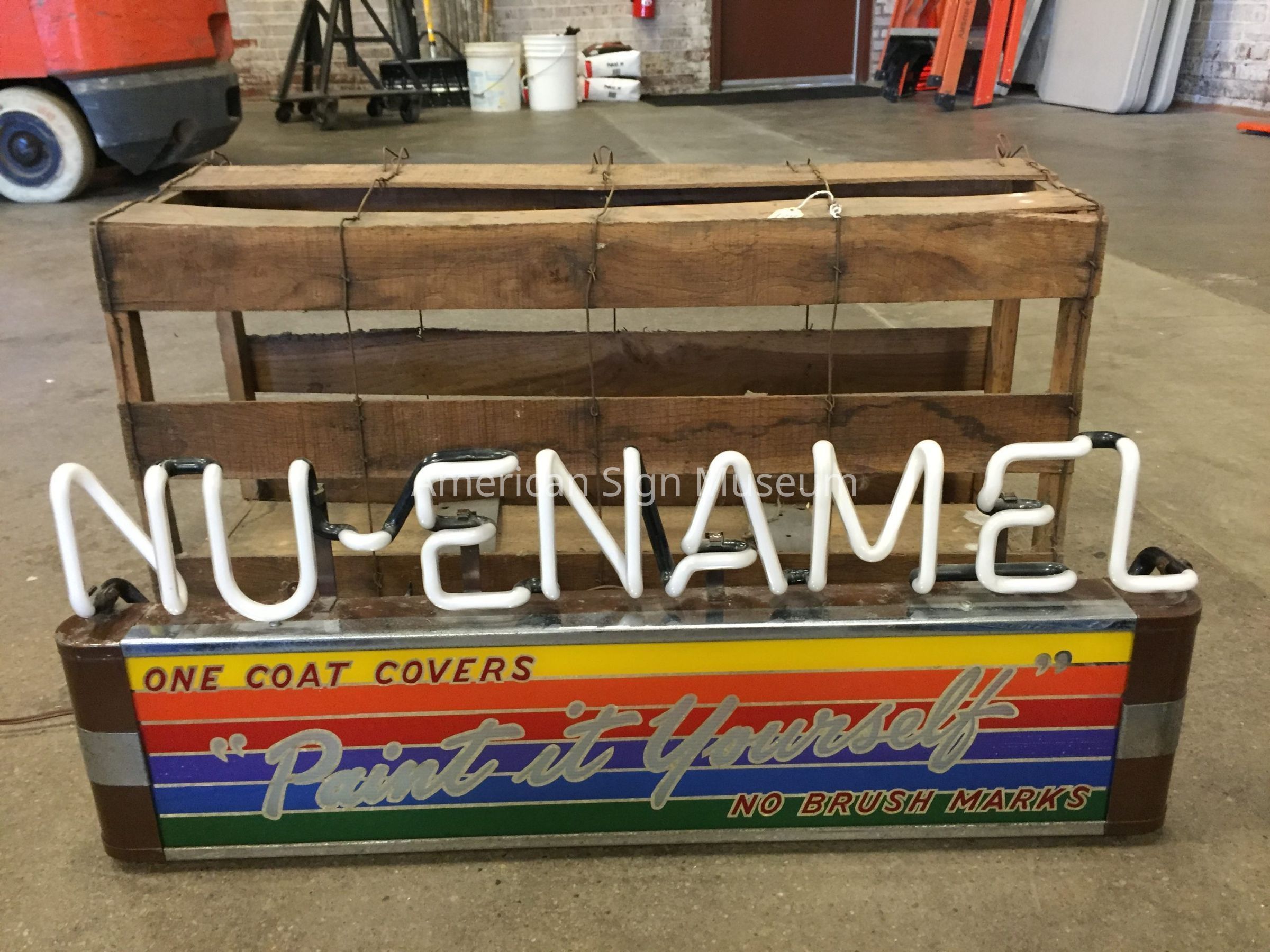 Nu-Enamel Reverse Print Neon Point-of-Purchase Display picture number 1