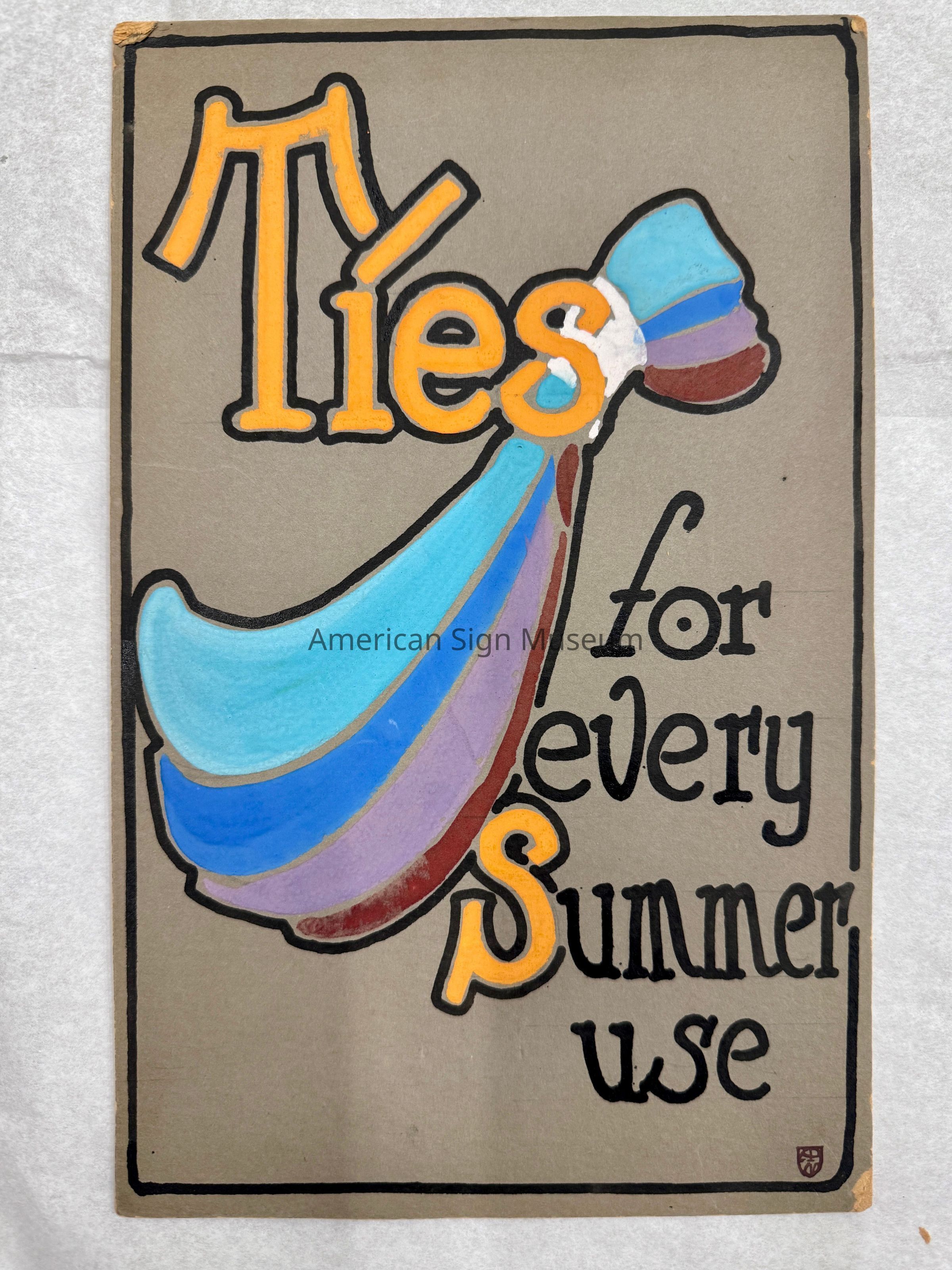 Pfister Art Service Hand-Lettered Showcard Sample picture number 1