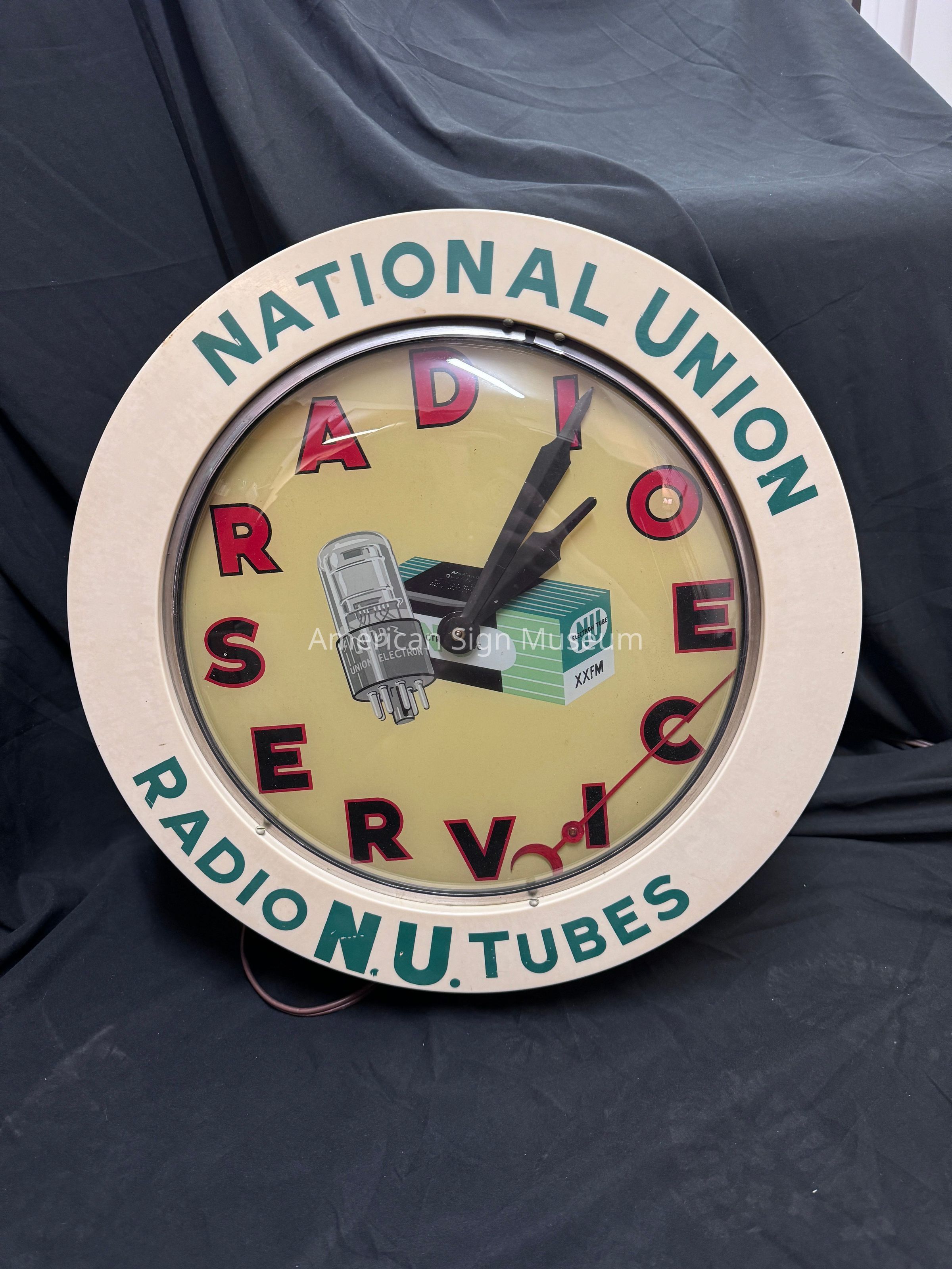 National Union Radio Tubes Clock picture number 1