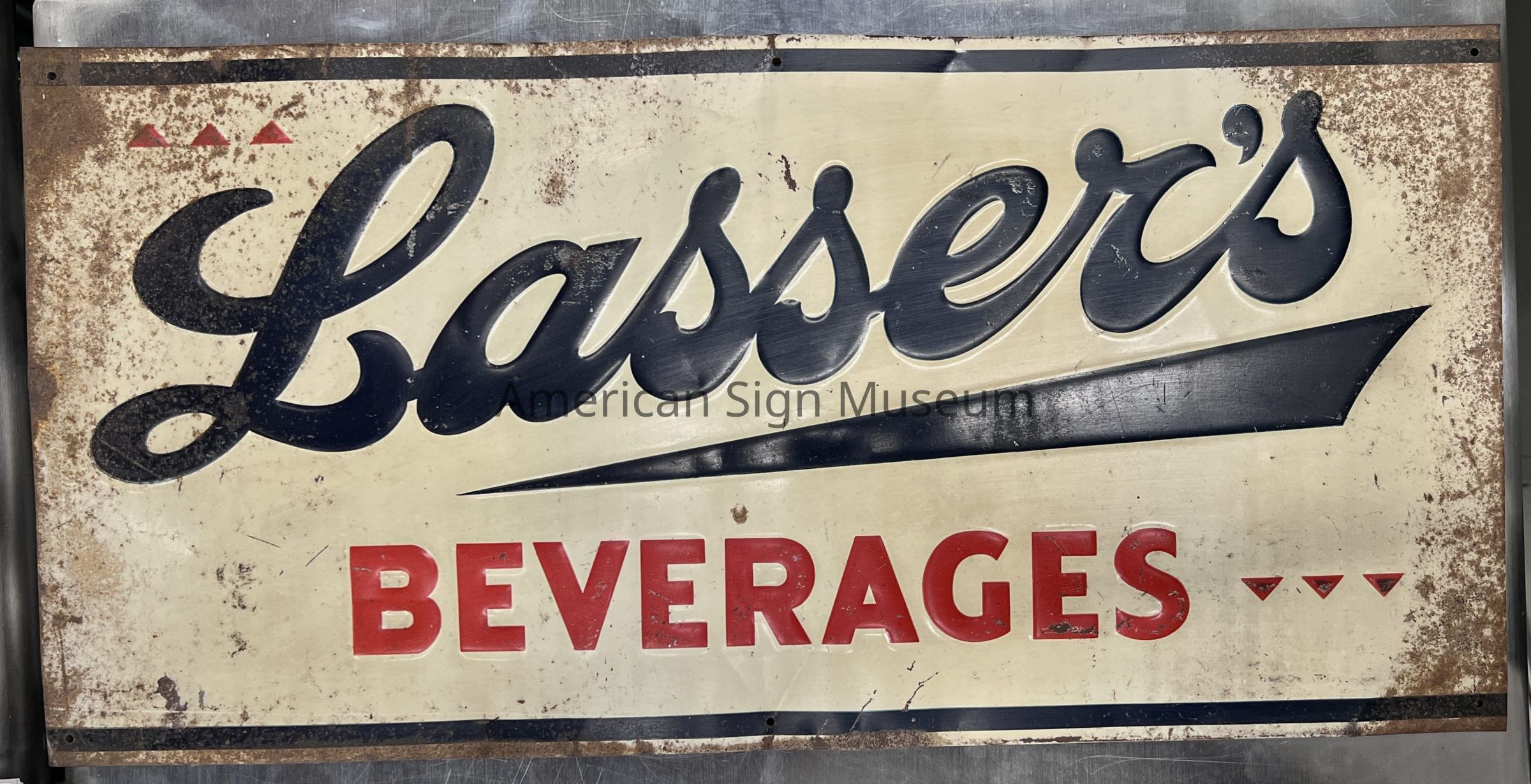 Lassers Beverages Metal Sign picture number 1