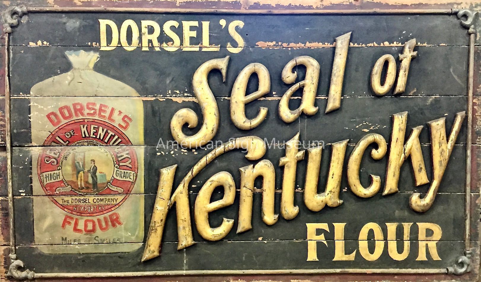 Dorsel's Flour Painted Smalts Wooden Sign picture number 1