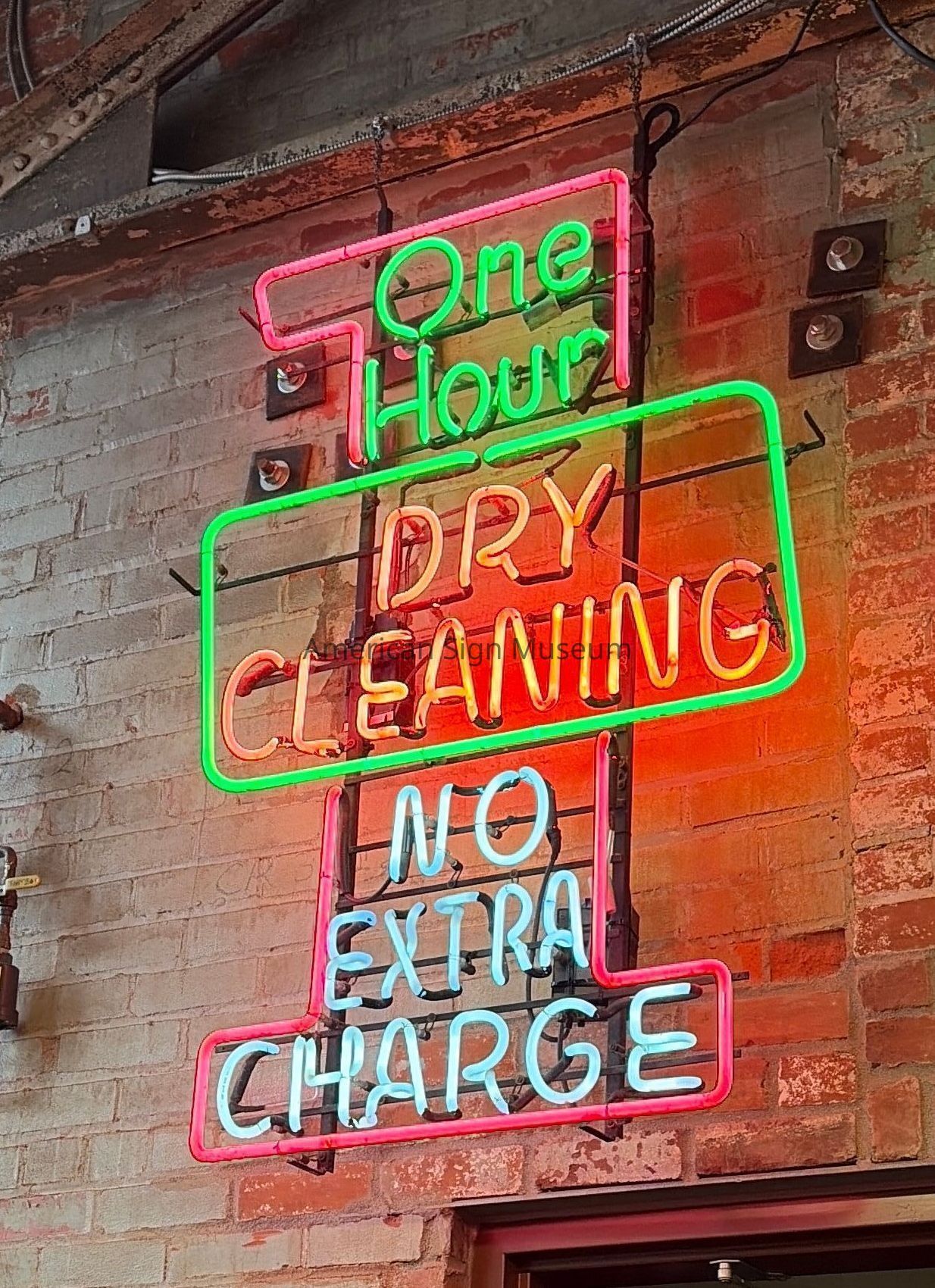 Dry Cleaners Neon Skeleton Sign picture number 1