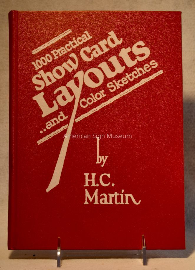 1000 Practical Show Card Layouts...and Color Sketches by H.C. Martin picture number 1