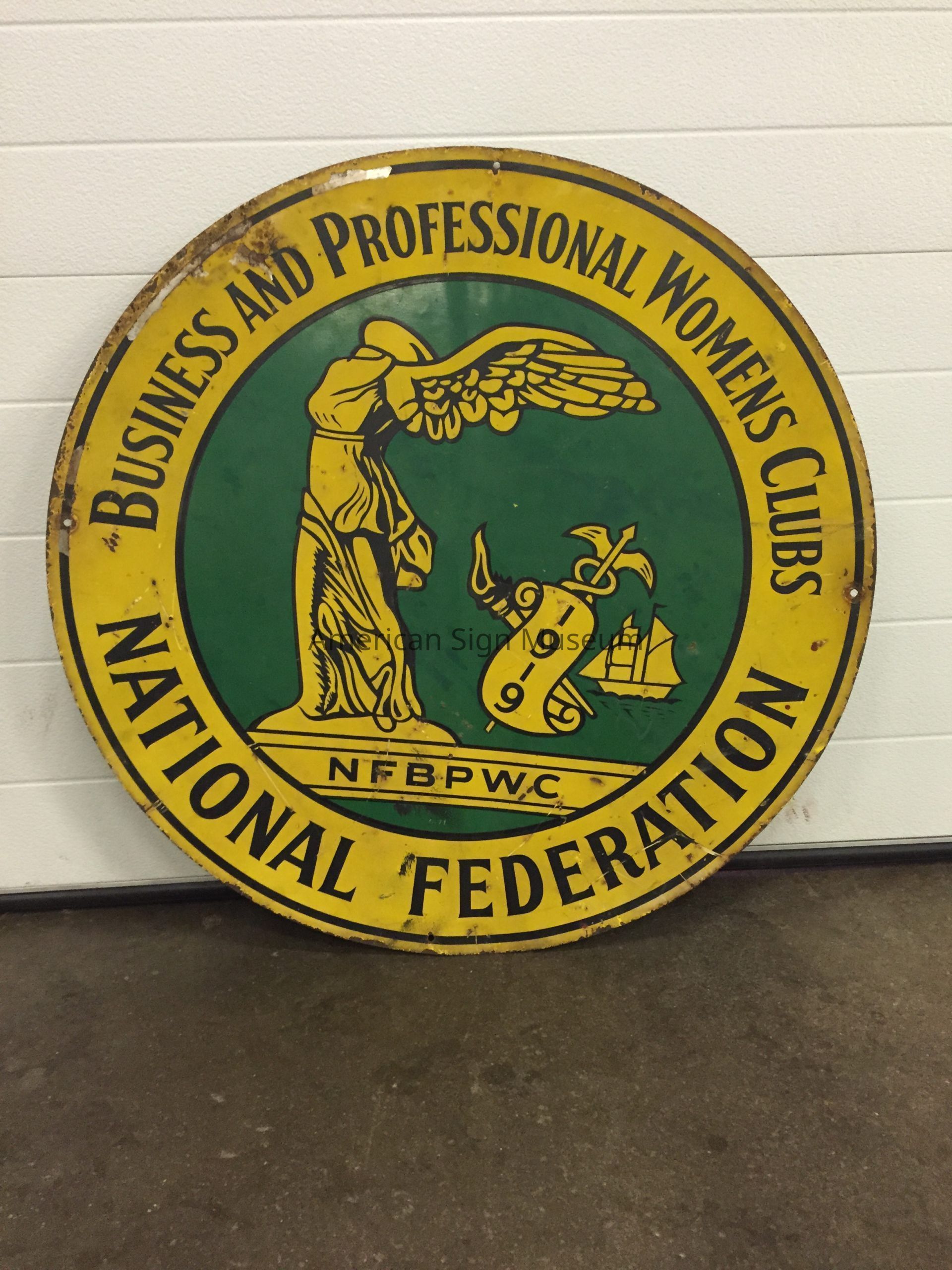 National Federation Business & Professional Womens Club Tin Sign picture number 1