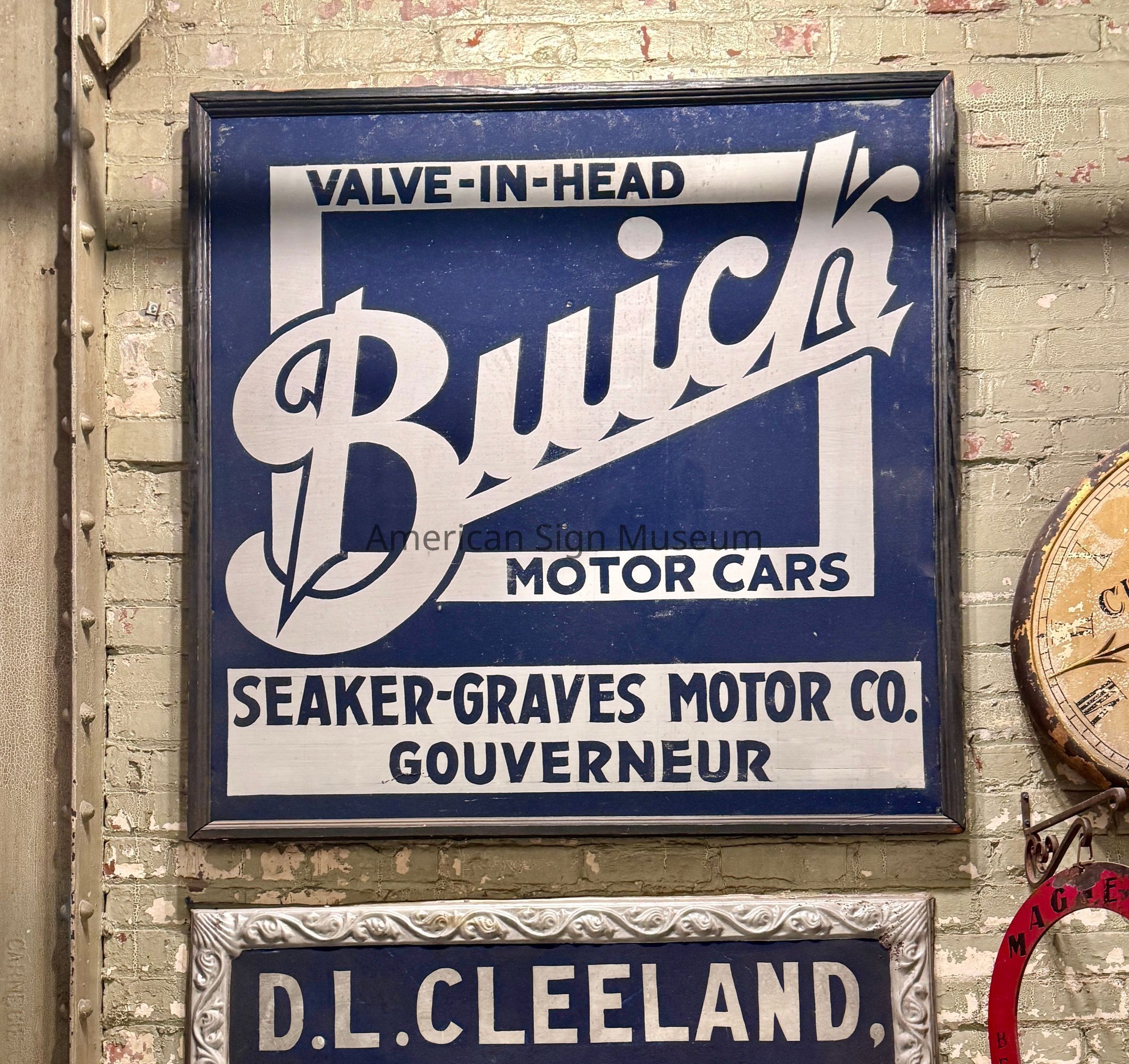 Buick Motor Cars Smalts Sign picture number 1