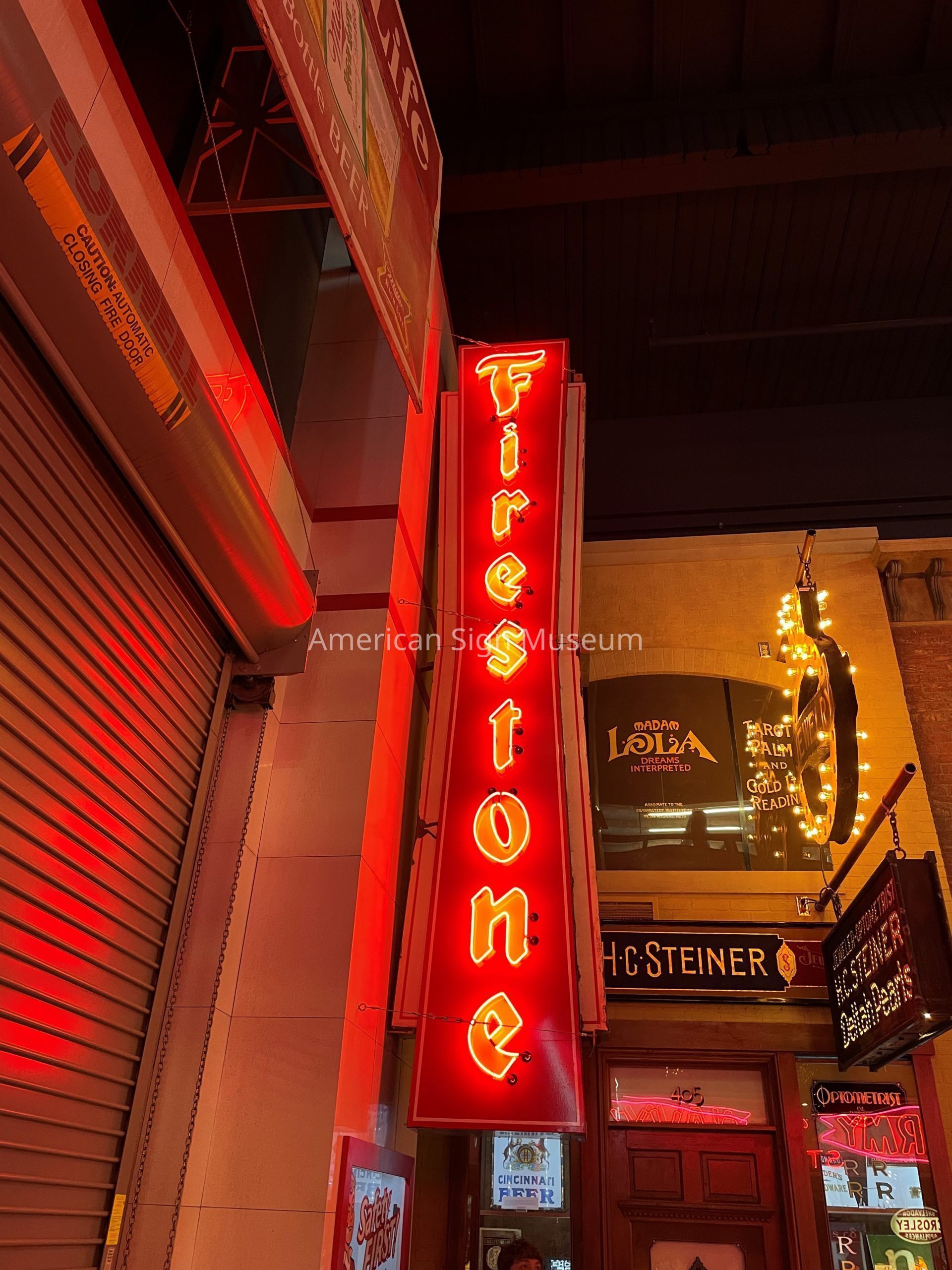 Firestone Vertical Blade Neon Sign picture number 1