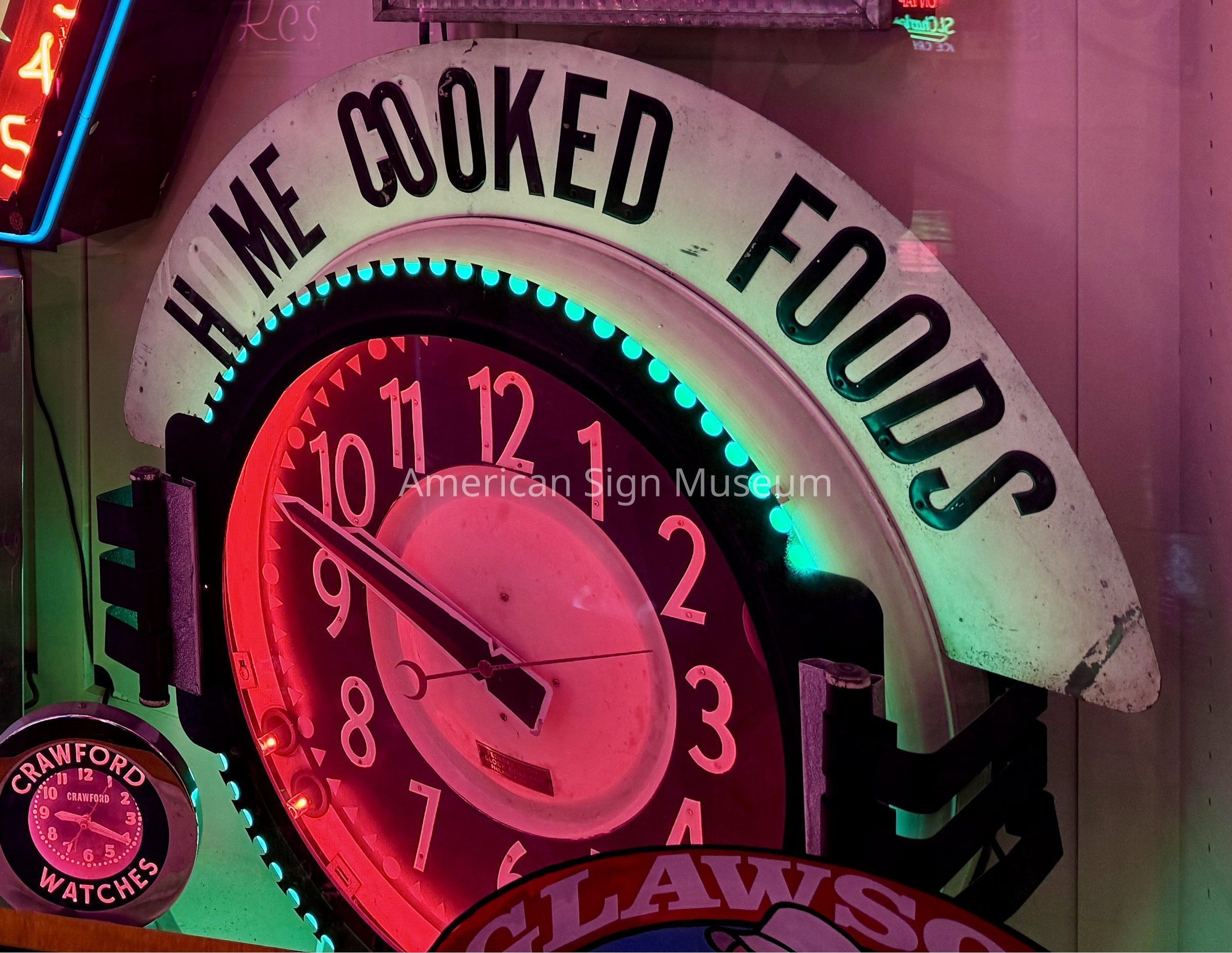Home Cooked Foods Federal Neon Clock picture number 1