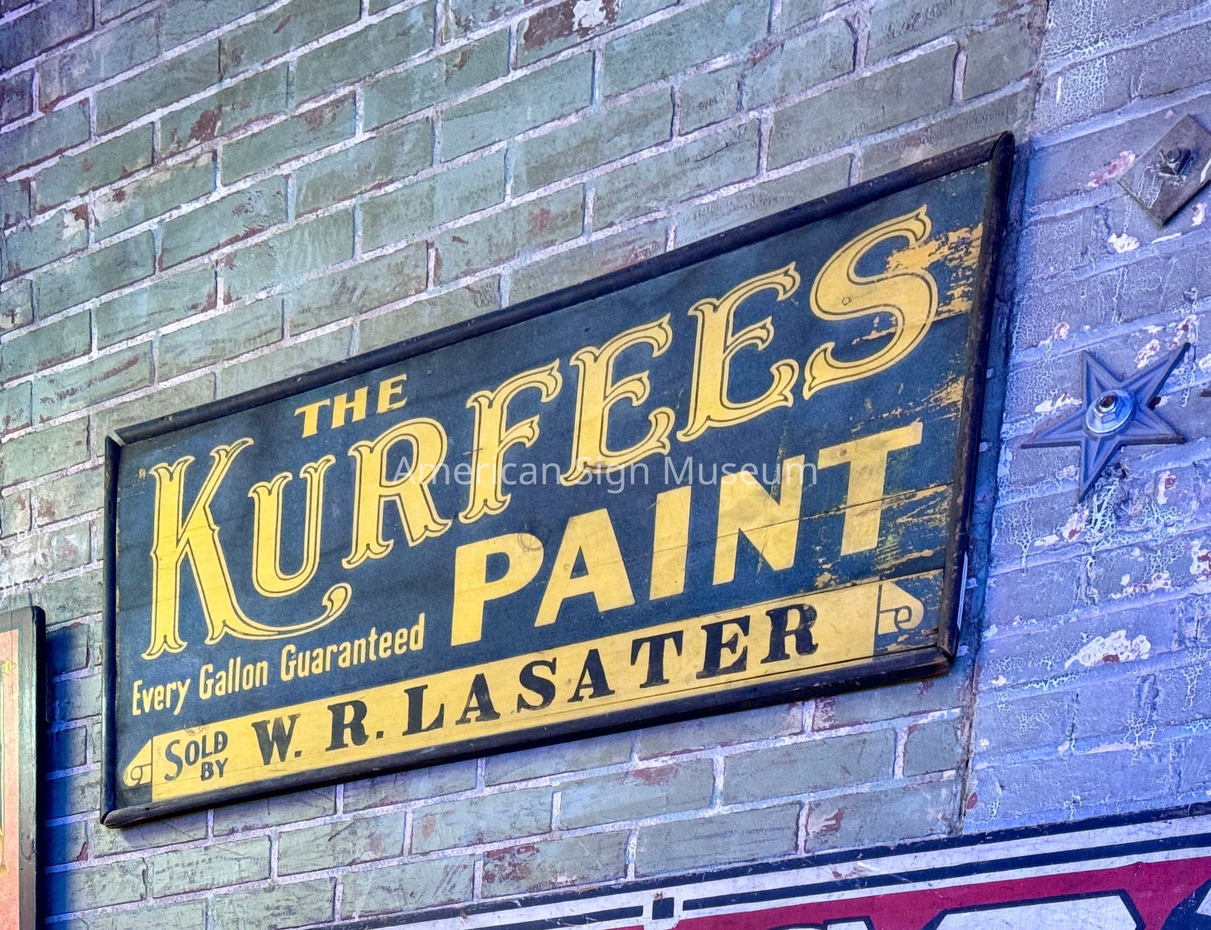 Kurfees Paint Wooden Sign picture number 1