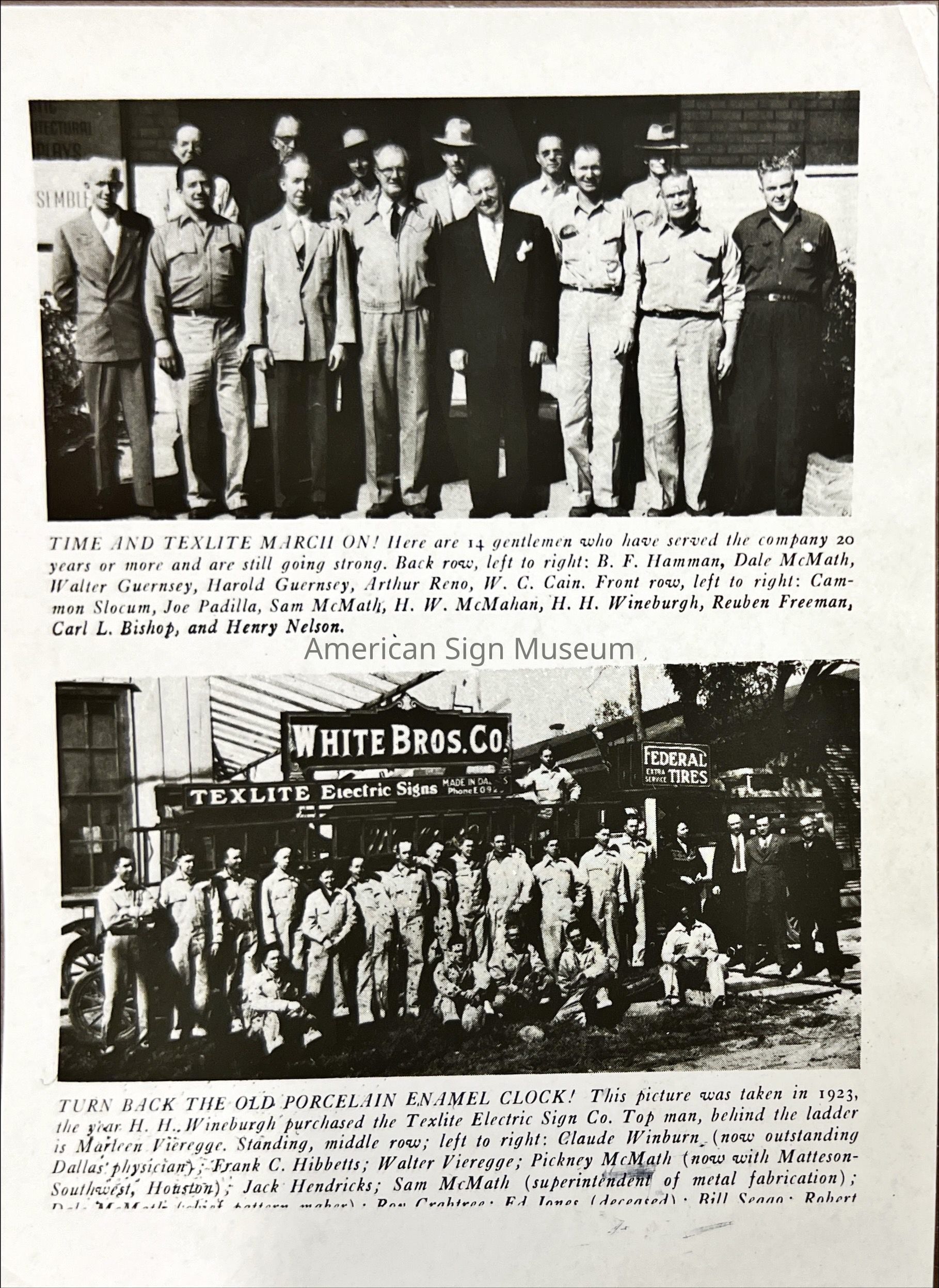 Sign Shop Exterior with Workers - Photographs picture number 1