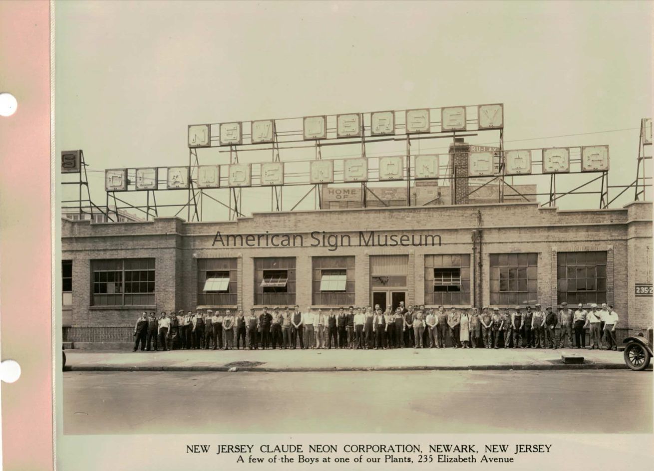 Claude Neon Corp. Newark NJ Photograph picture number 1