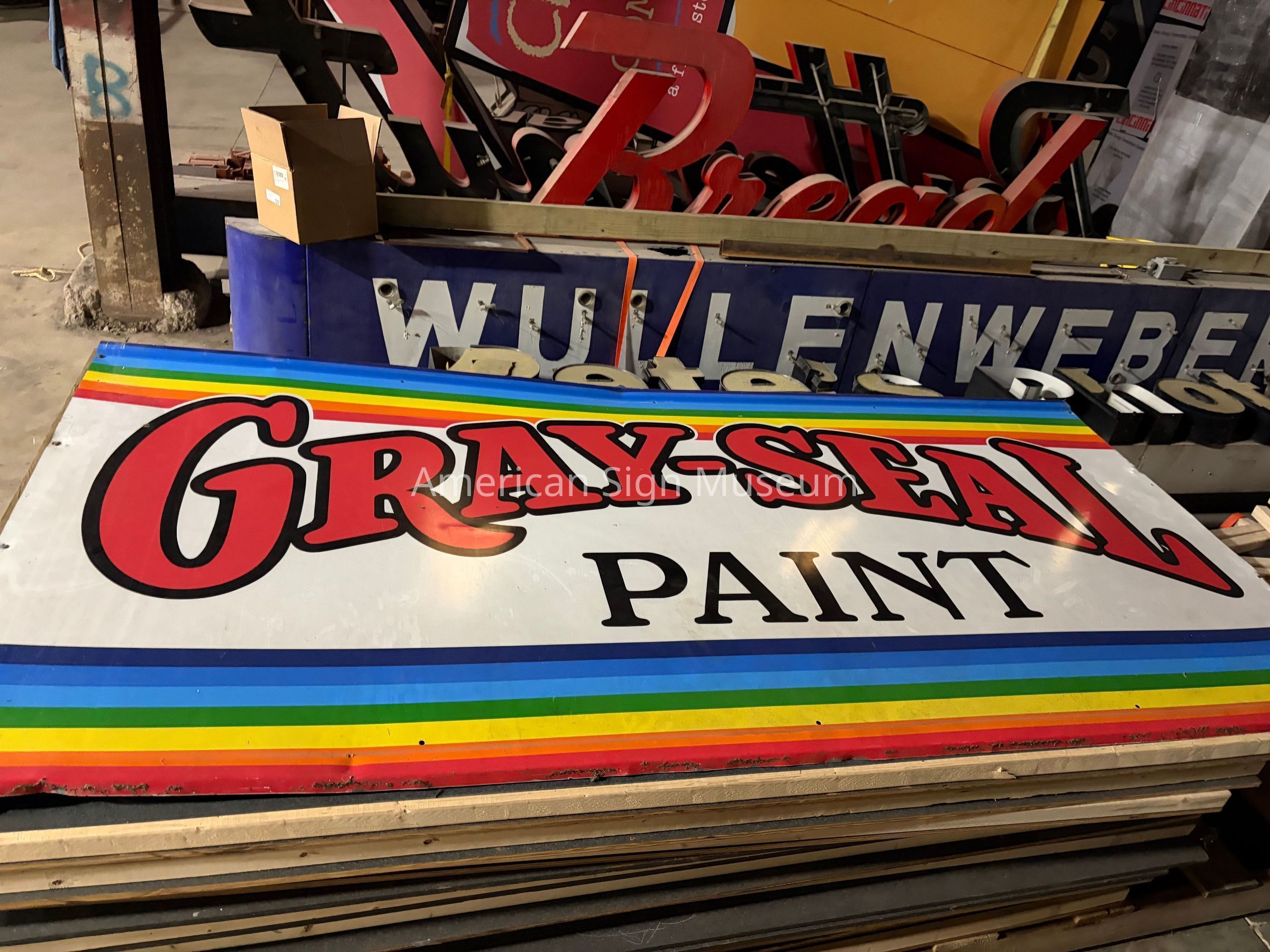 Gray Seal Paints Tin Sign picture number 1