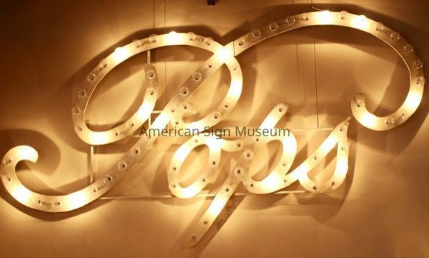 POPS Lightbulb & Metal Lettering Sign picture number 1