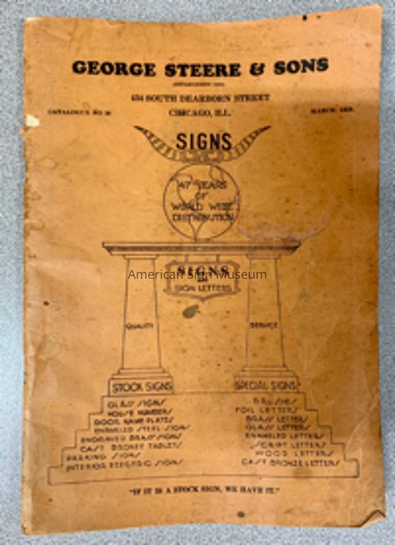 George Steere & Sons Catalogue picture number 1
