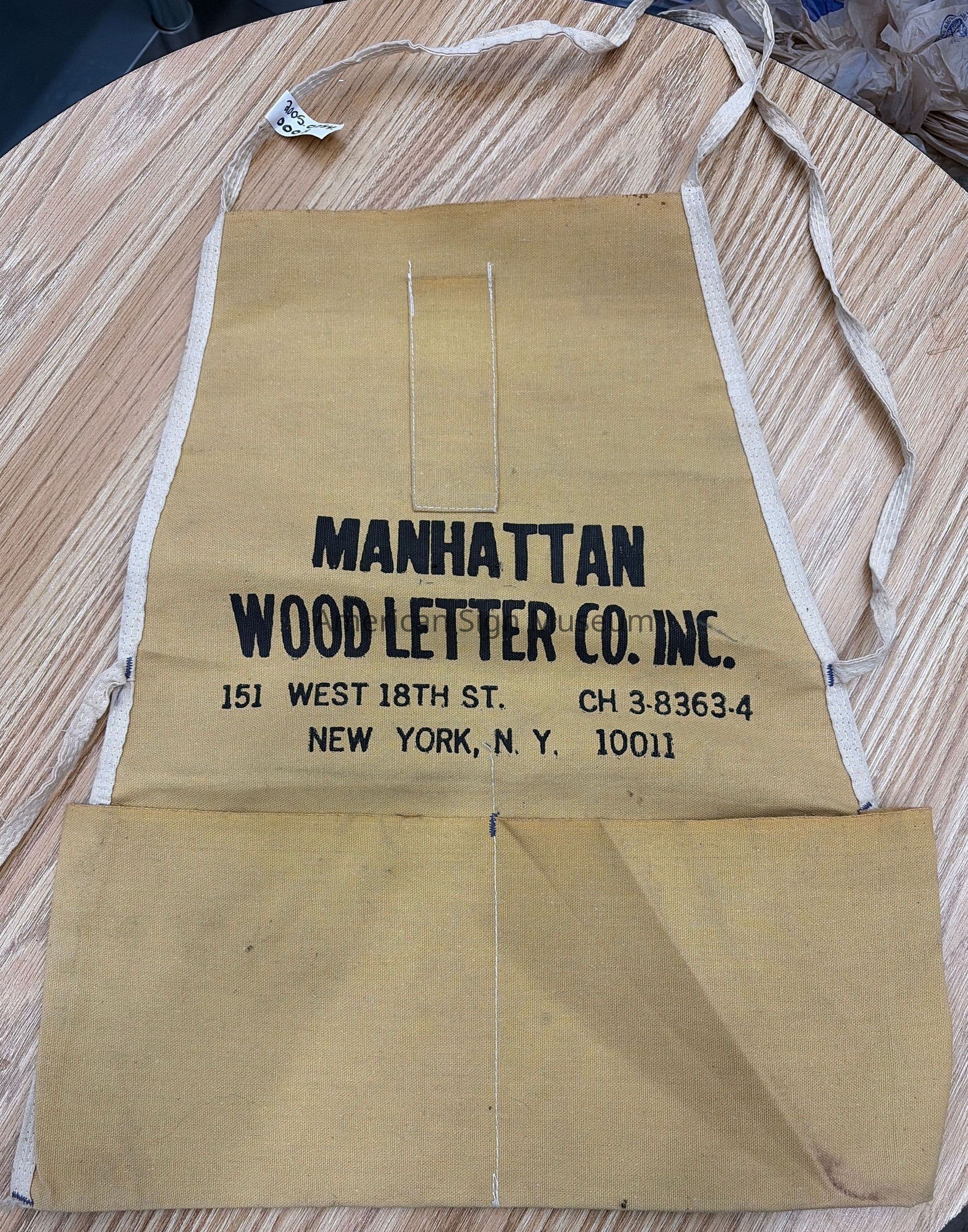 Manhattan Wood Letter Company Apron picture number 1