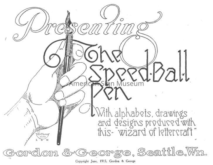 Presenting the Speedball Pen by Gordon & George (1915) picture number 1
