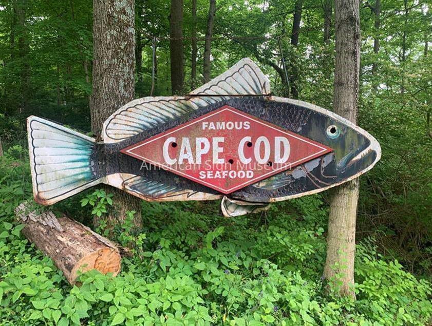 Cape Cod Restaurant Metal Fish Sign picture number 1