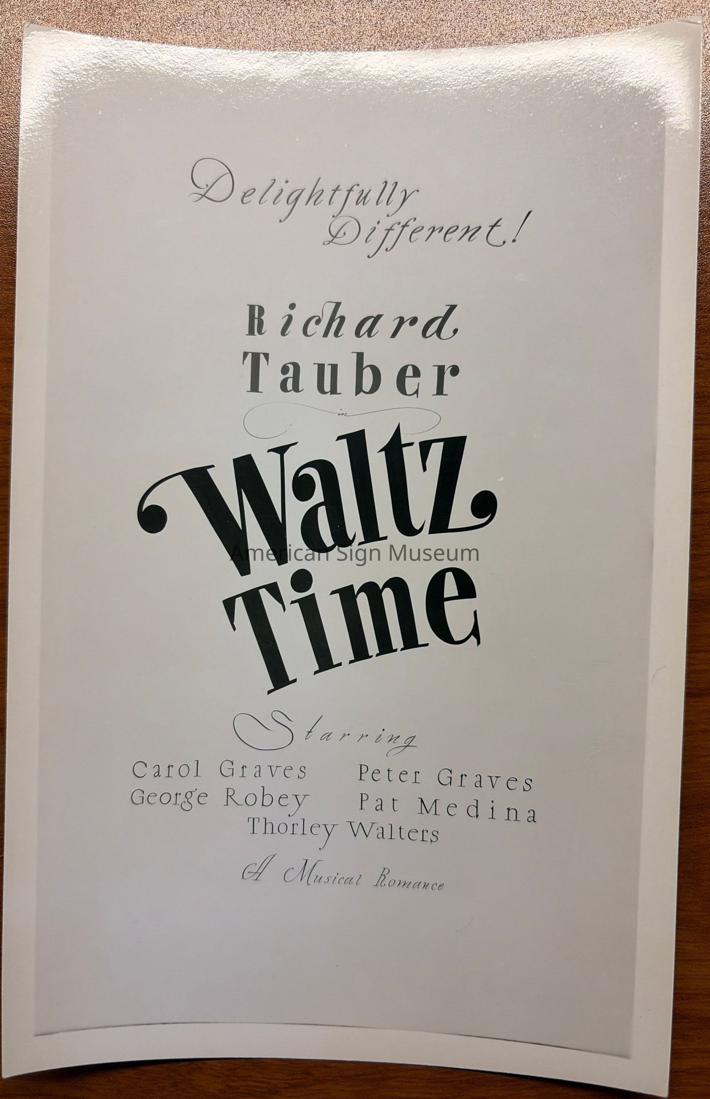 Waltz Time Show Card Photograph picture number 1