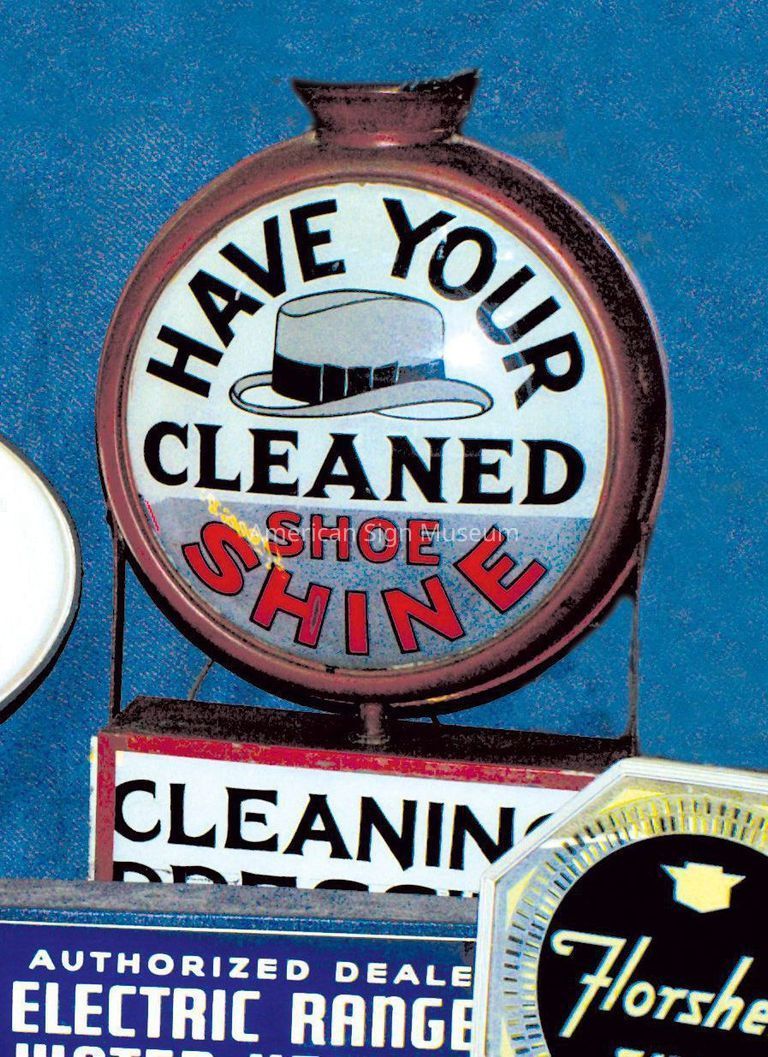 Have Your Hats Cleaned Glass Globe Sign picture number 1