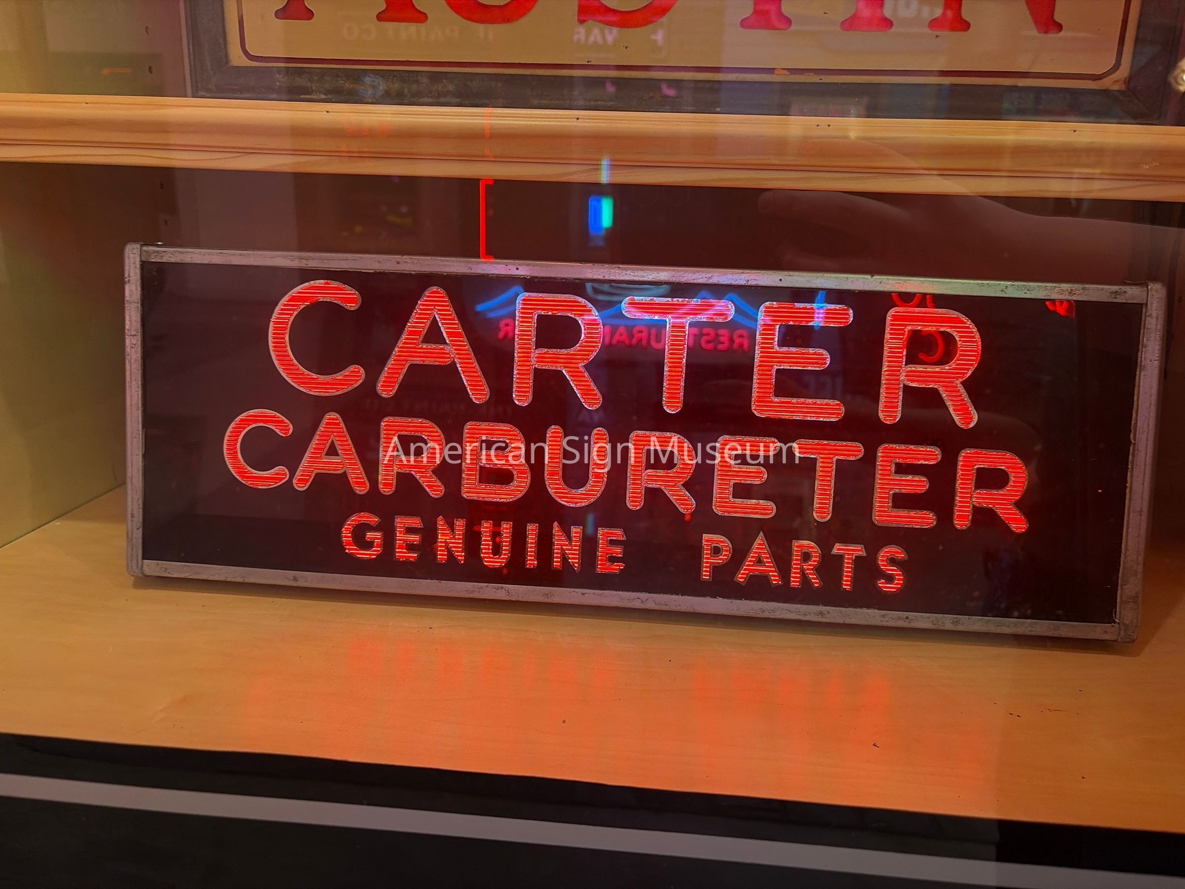 Carter Carburetor Point-of-Purchase Countertop Sign picture number 1