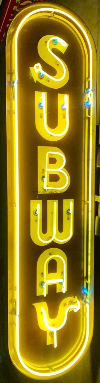 Subway Restaurants Neon Sign picture number 1