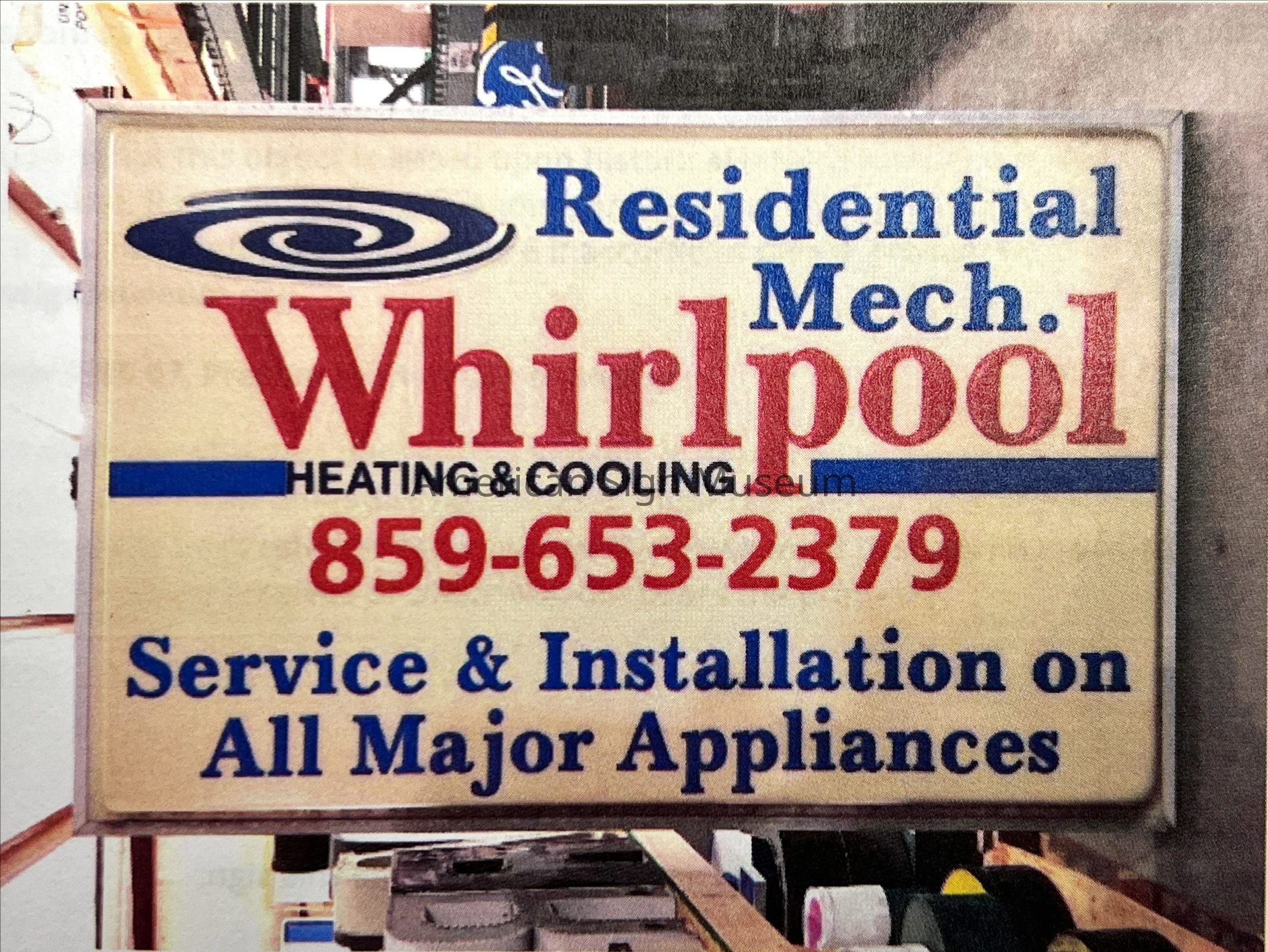 Whirlpool Plastic Sign picture number 1
