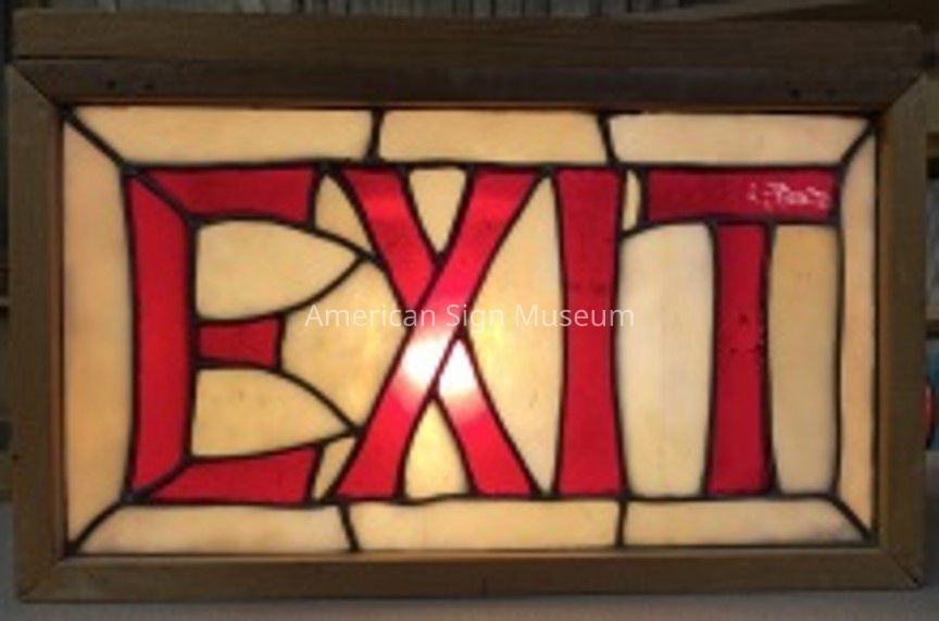 Stained Glass Exit Sign picture number 1
