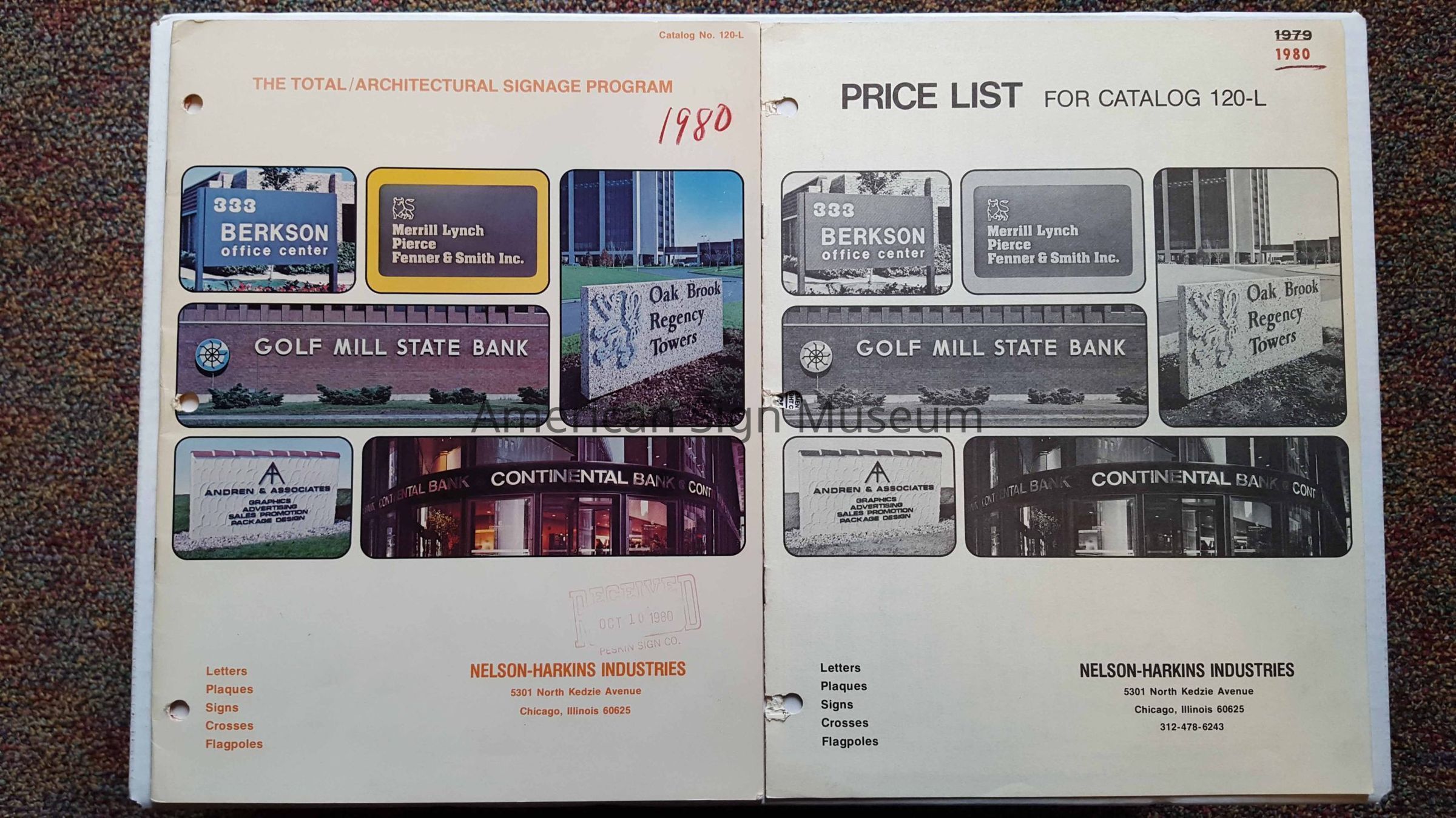 Nelson-Harkins Catalogue picture number 1