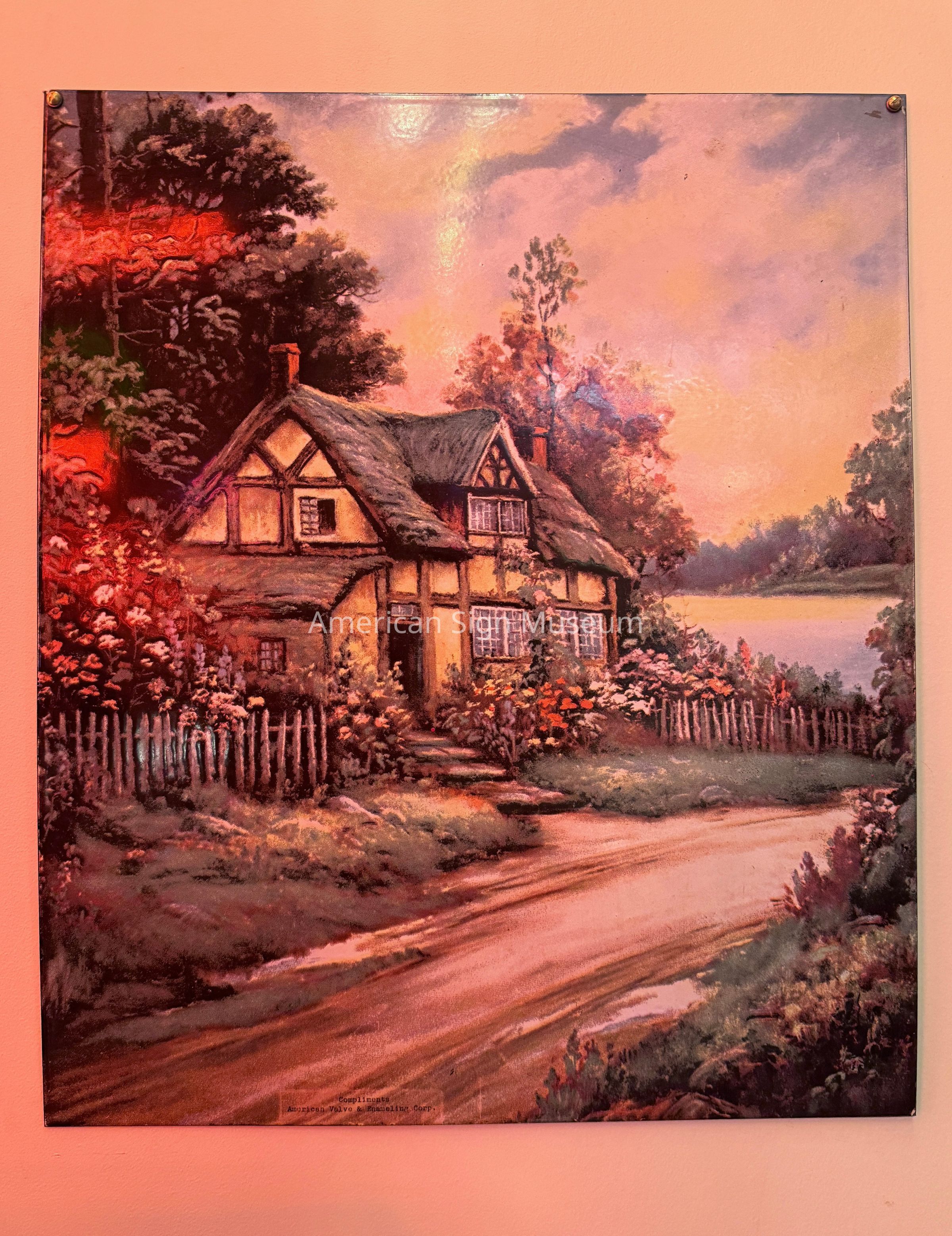 Pastoral Scene Porcelain Enamel Display picture number 1