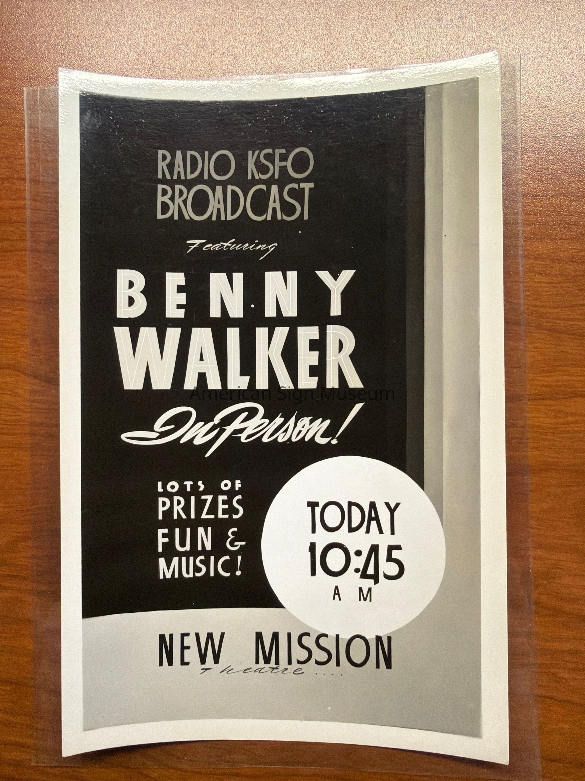 Radio KSFO Show Card Photograph picture number 1