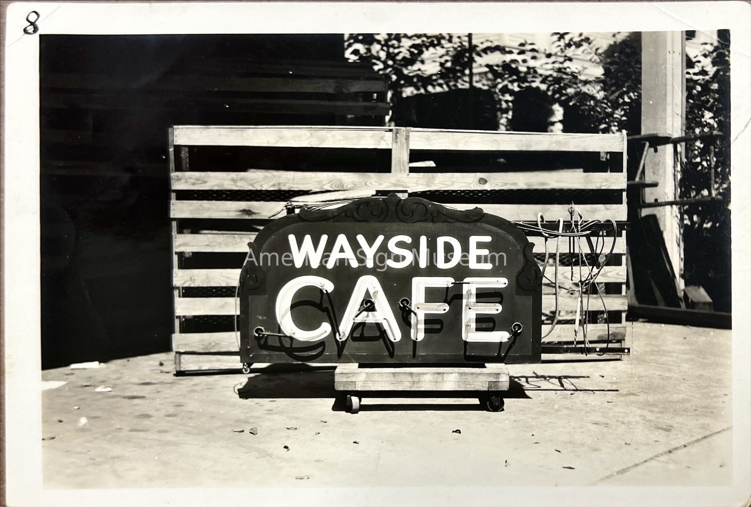 Wayside Cafe Early Neon Sign - Photograph picture number 1